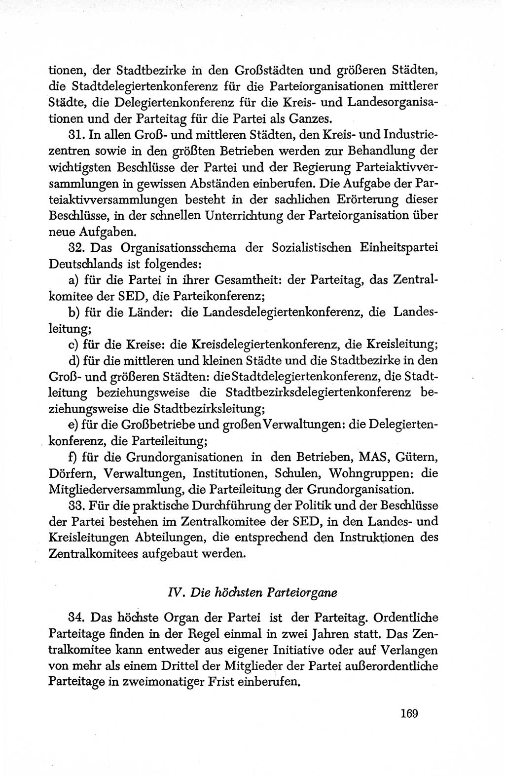 Dokumente der Sozialistischen Einheitspartei Deutschlands (SED) [Deutsche Demokratische Republik (DDR)] 1950-1952, Seite 169 (Dok. SED DDR 1950-1952, S. 169)