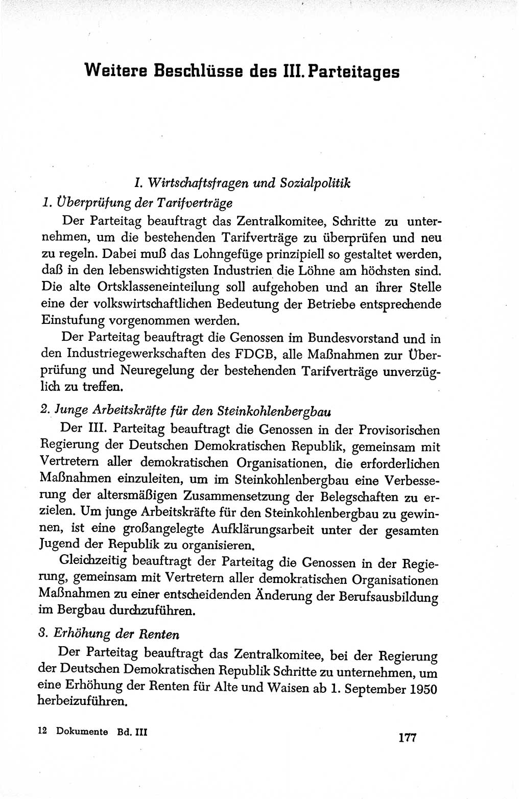 Dokumente der Sozialistischen Einheitspartei Deutschlands (SED) [Deutsche Demokratische Republik (DDR)] 1950-1952, Seite 177 (Dok. SED DDR 1950-1952, S. 177)