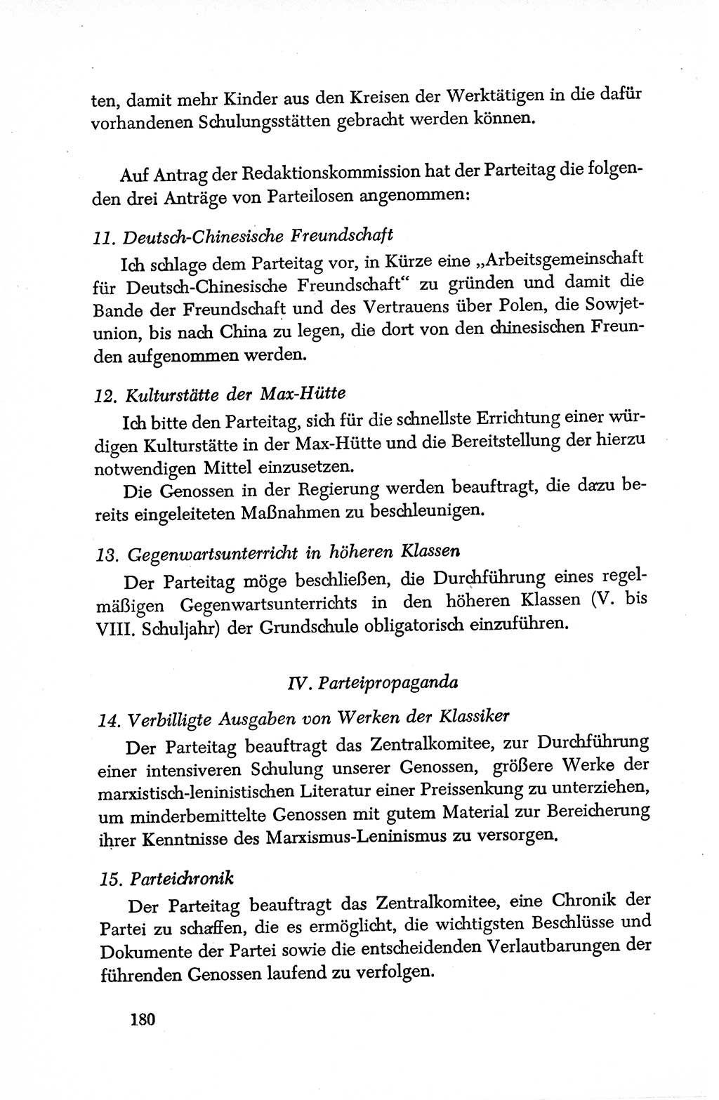 Dokumente der Sozialistischen Einheitspartei Deutschlands (SED) [Deutsche Demokratische Republik (DDR)] 1950-1952, Seite 180 (Dok. SED DDR 1950-1952, S. 180)
