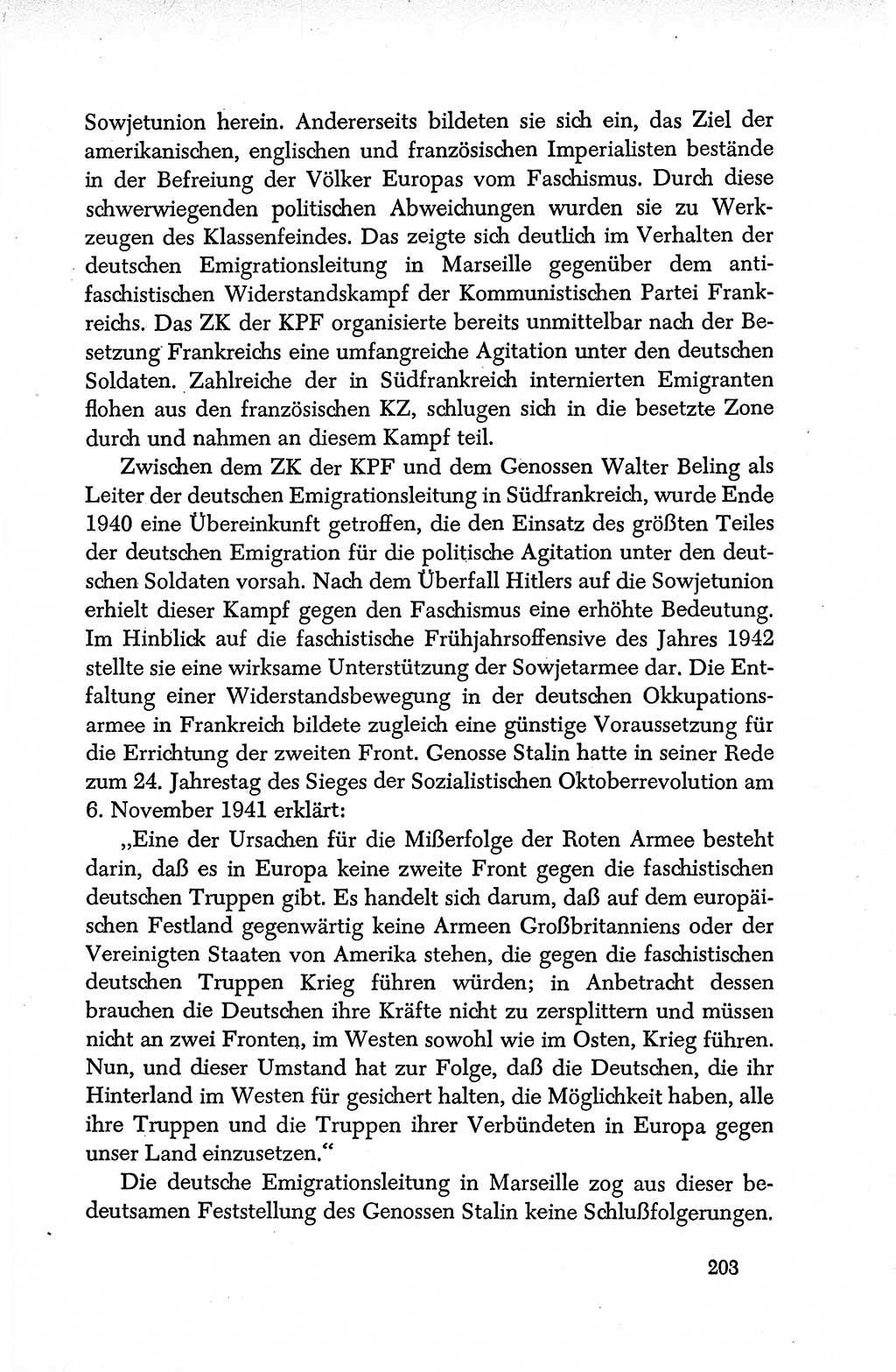 Dokumente der Sozialistischen Einheitspartei Deutschlands (SED) [Deutsche Demokratische Republik (DDR)] 1950-1952, Seite 203 (Dok. SED DDR 1950-1952, S. 203)