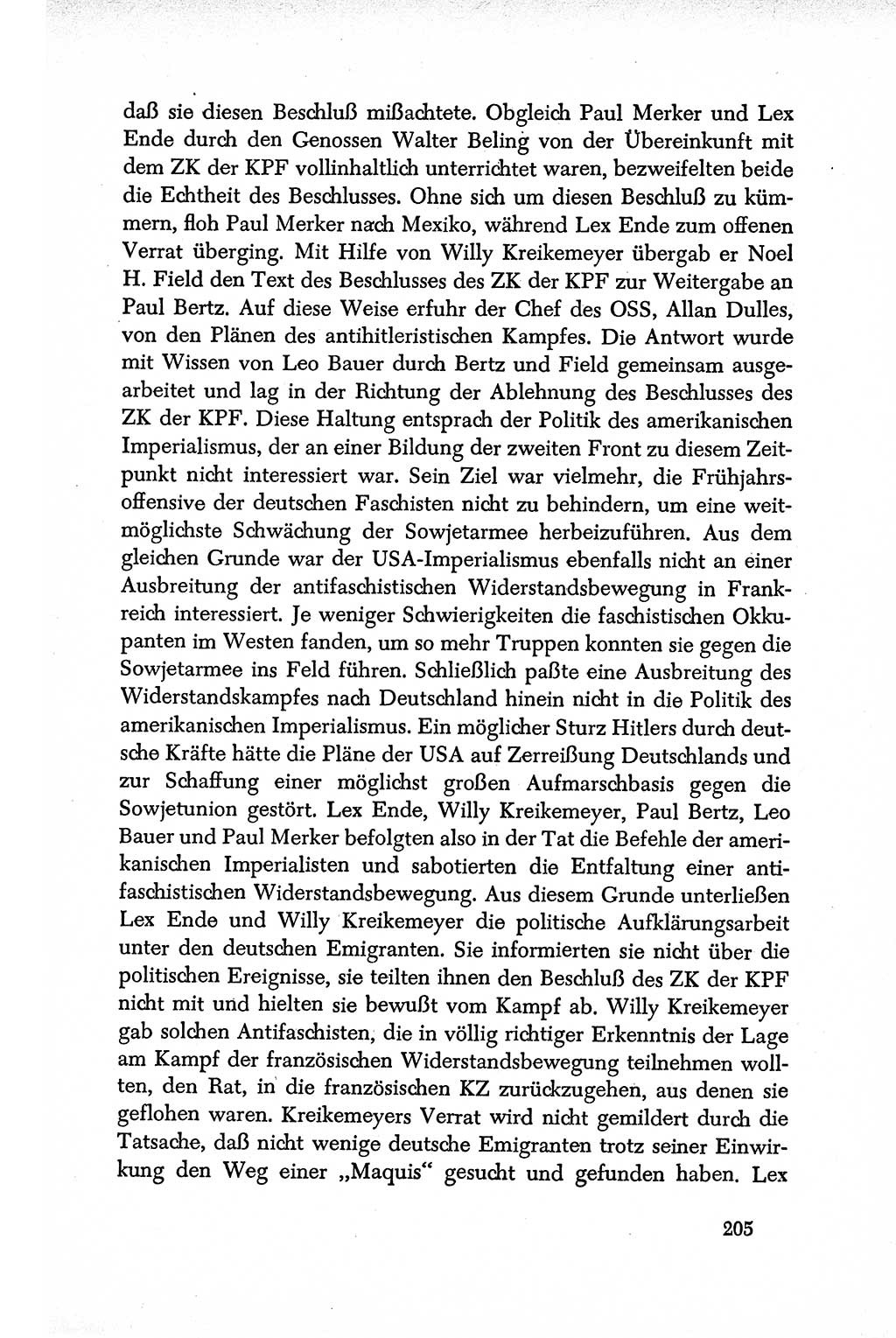 Dokumente der Sozialistischen Einheitspartei Deutschlands (SED) [Deutsche Demokratische Republik (DDR)] 1950-1952, Seite 205 (Dok. SED DDR 1950-1952, S. 205)