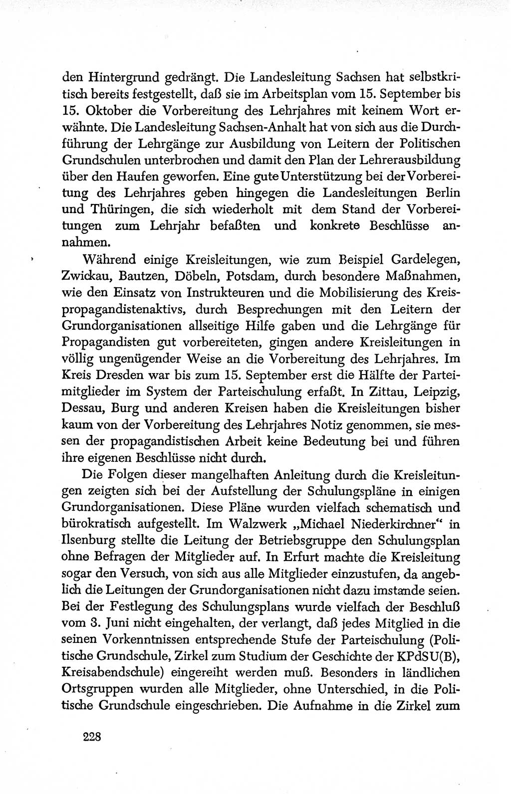 Dokumente der Sozialistischen Einheitspartei Deutschlands (SED) [Deutsche Demokratische Republik (DDR)] 1950-1952, Seite 228 (Dok. SED DDR 1950-1952, S. 228)