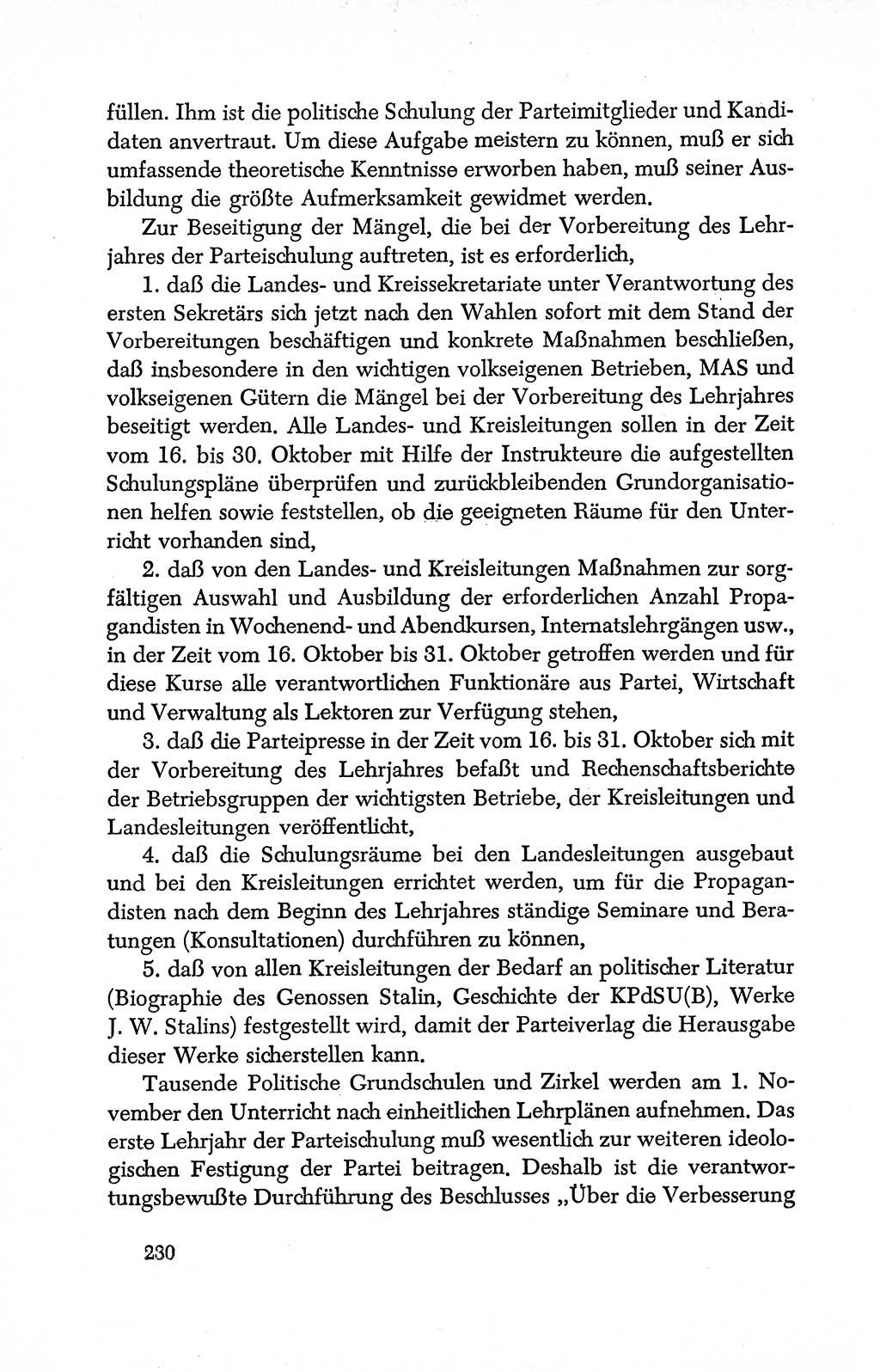 Dokumente der Sozialistischen Einheitspartei Deutschlands (SED) [Deutsche Demokratische Republik (DDR)] 1950-1952, Seite 230 (Dok. SED DDR 1950-1952, S. 230)