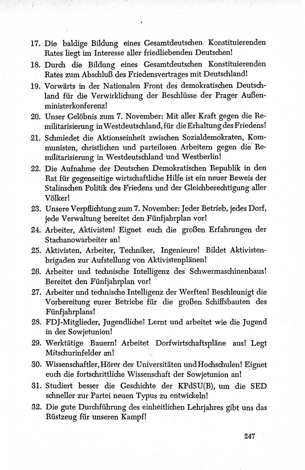 Dokumente der Sozialistischen Einheitspartei Deutschlands (SED) [Deutsche Demokratische Republik (DDR)] 1950-1952, Seite 247 (Dok. SED DDR 1950-1952, S. 247)