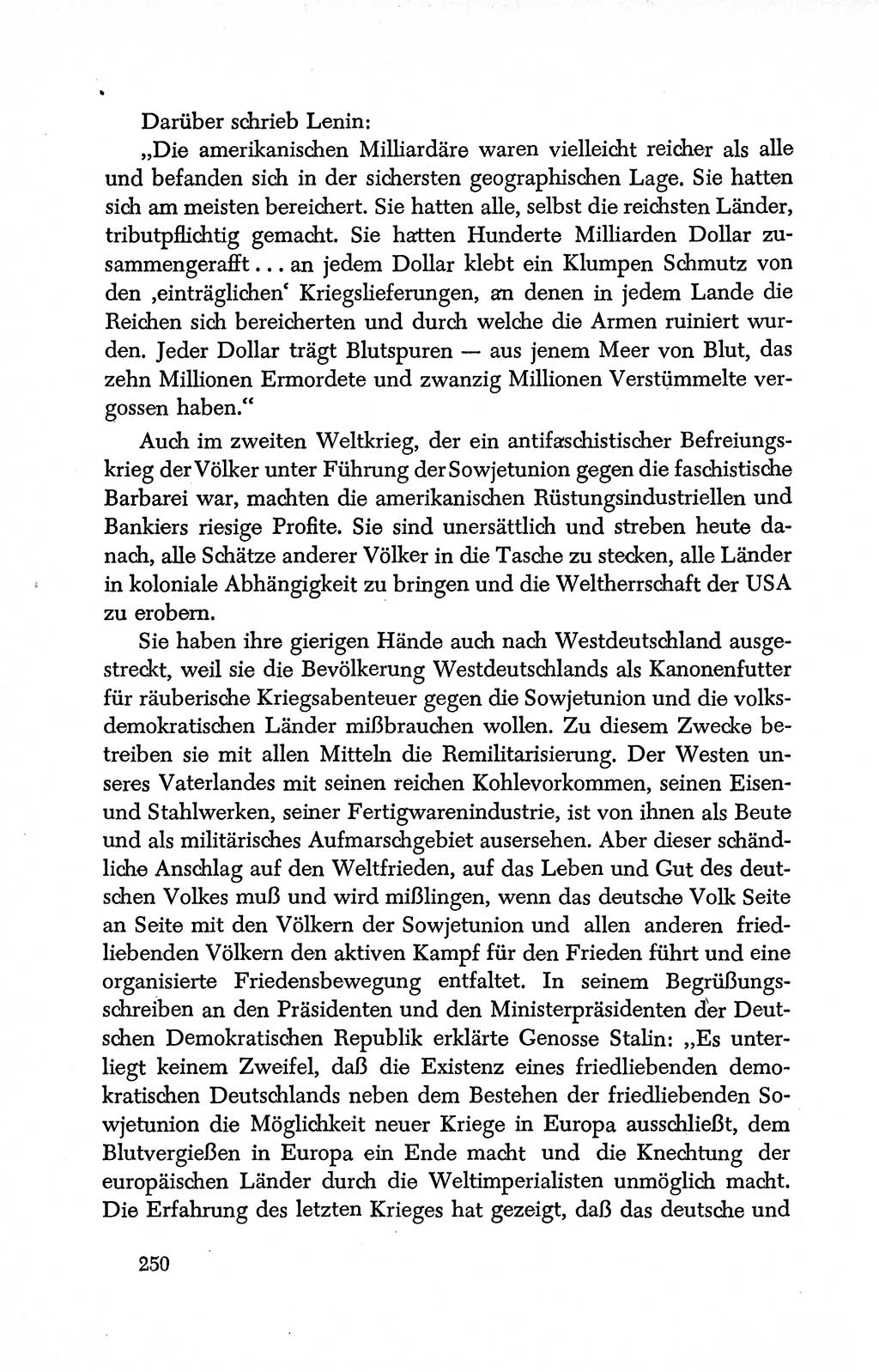 Dokumente der Sozialistischen Einheitspartei Deutschlands (SED) [Deutsche Demokratische Republik (DDR)] 1950-1952, Seite 250 (Dok. SED DDR 1950-1952, S. 250)