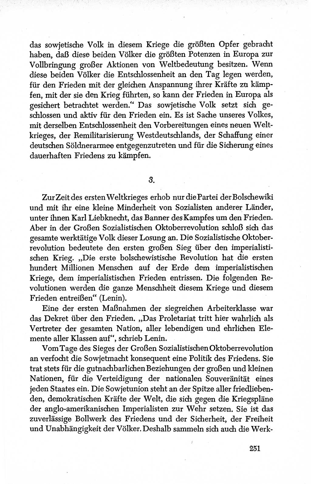 Dokumente der Sozialistischen Einheitspartei Deutschlands (SED) [Deutsche Demokratische Republik (DDR)] 1950-1952, Seite 251 (Dok. SED DDR 1950-1952, S. 251)