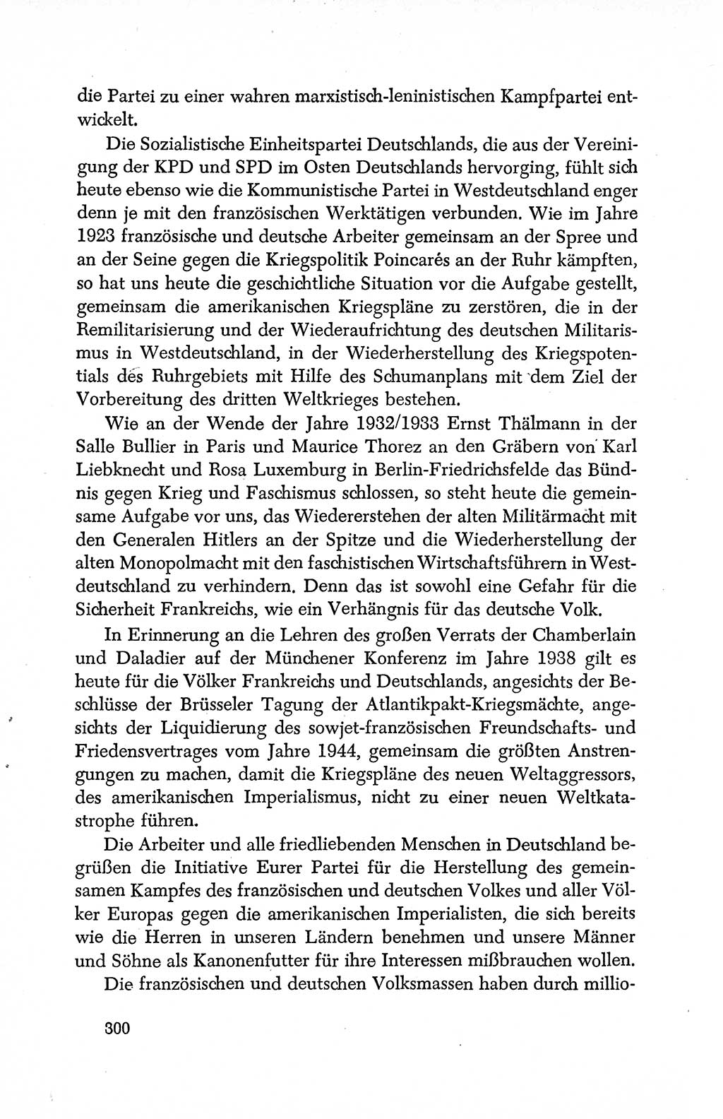 Dokumente der Sozialistischen Einheitspartei Deutschlands (SED) [Deutsche Demokratische Republik (DDR)] 1950-1952, Seite 300 (Dok. SED DDR 1950-1952, S. 300)