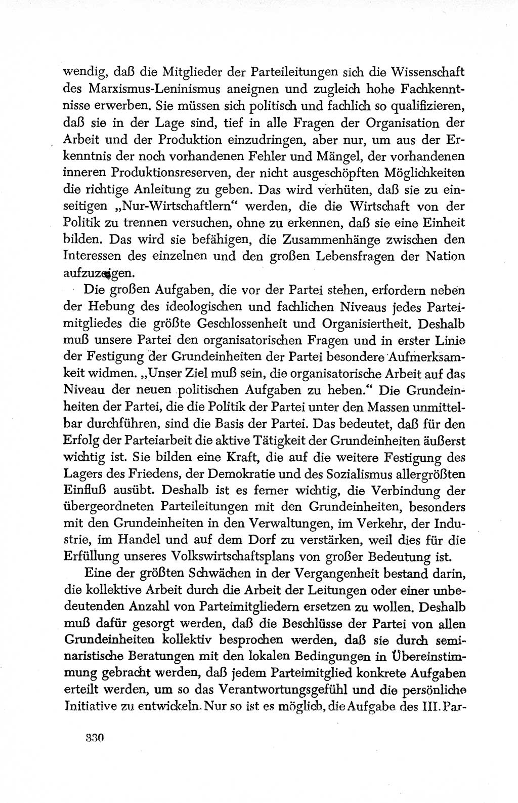 Dokumente der Sozialistischen Einheitspartei Deutschlands (SED) [Deutsche Demokratische Republik (DDR)] 1950-1952, Seite 330 (Dok. SED DDR 1950-1952, S. 330)