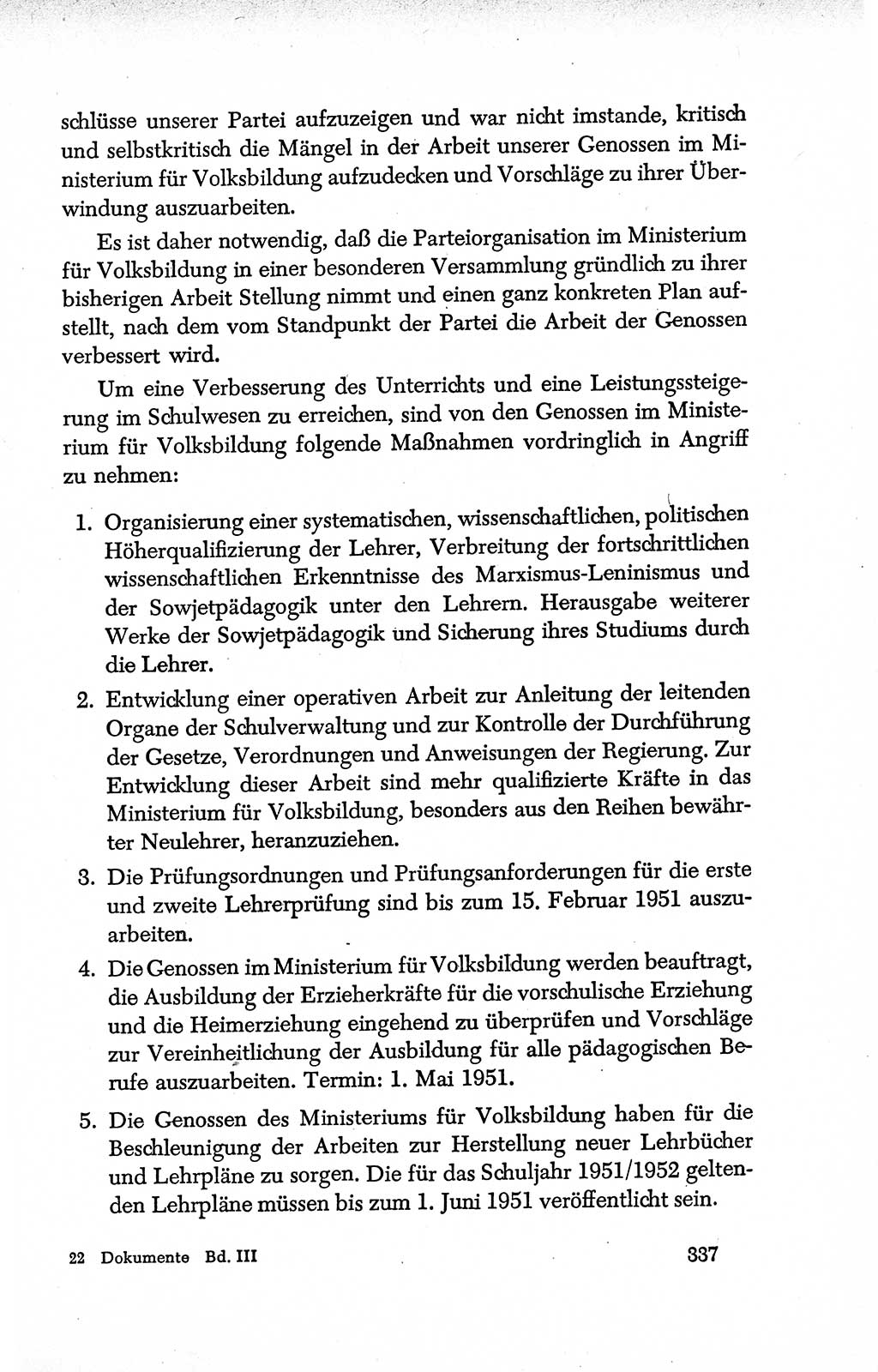 Dokumente der Sozialistischen Einheitspartei Deutschlands (SED) [Deutsche Demokratische Republik (DDR)] 1950-1952, Seite 337 (Dok. SED DDR 1950-1952, S. 337)