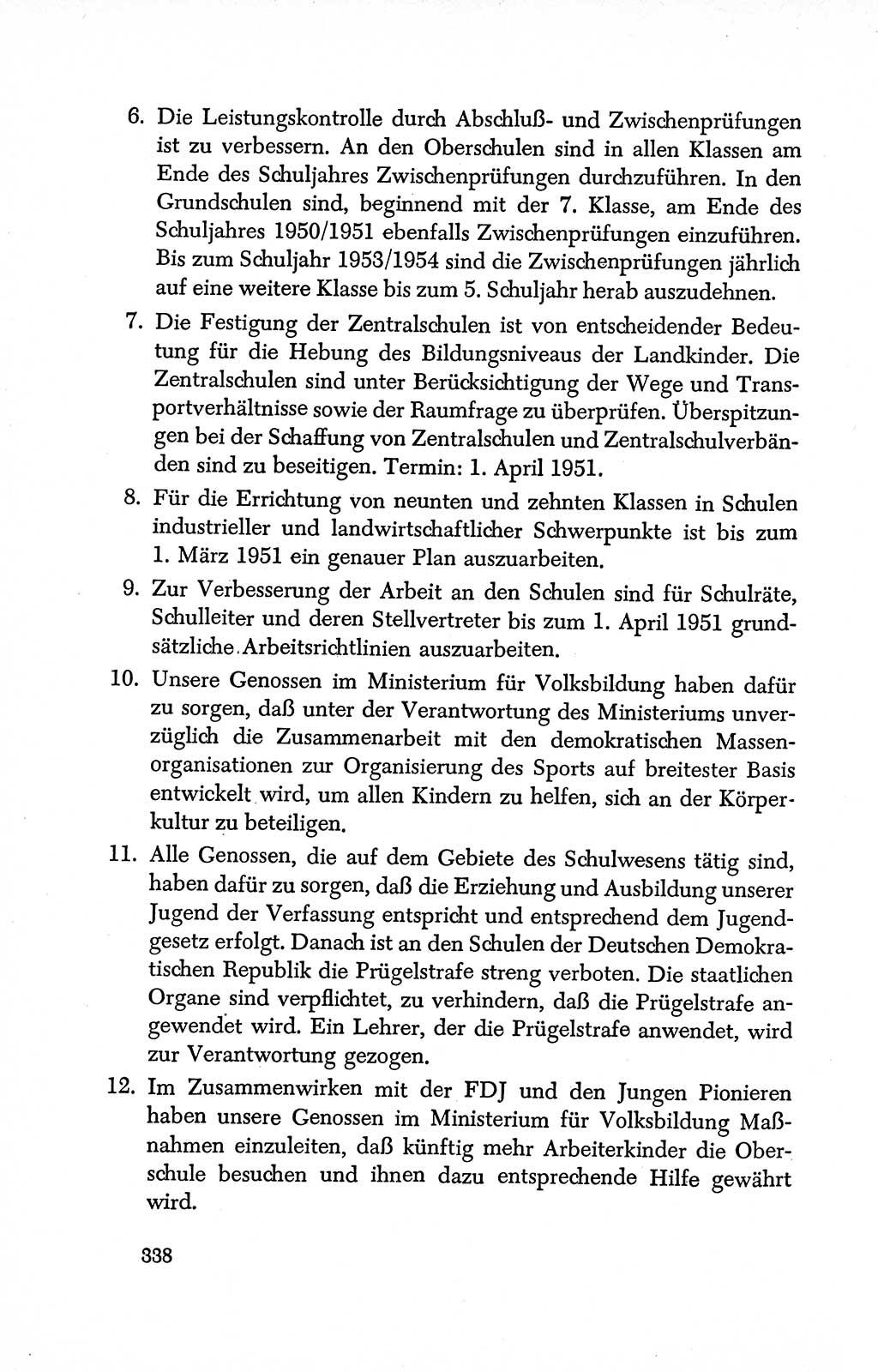 Dokumente der Sozialistischen Einheitspartei Deutschlands (SED) [Deutsche Demokratische Republik (DDR)] 1950-1952, Seite 338 (Dok. SED DDR 1950-1952, S. 338)