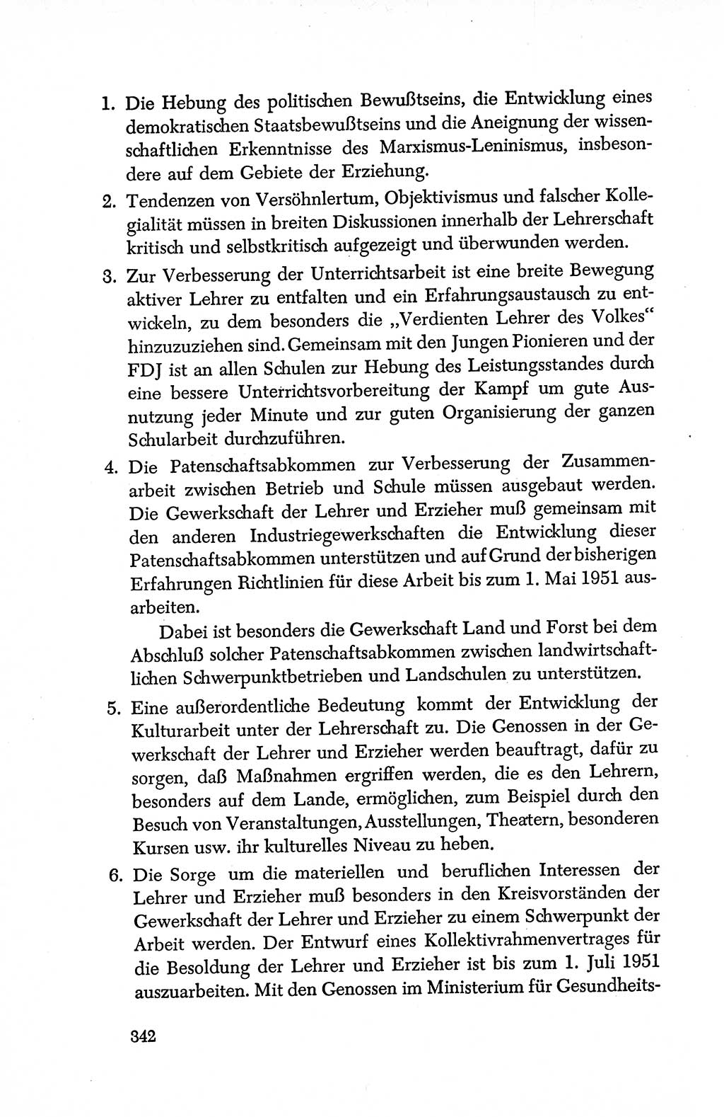 Dokumente der Sozialistischen Einheitspartei Deutschlands (SED) [Deutsche Demokratische Republik (DDR)] 1950-1952, Seite 342 (Dok. SED DDR 1950-1952, S. 342)