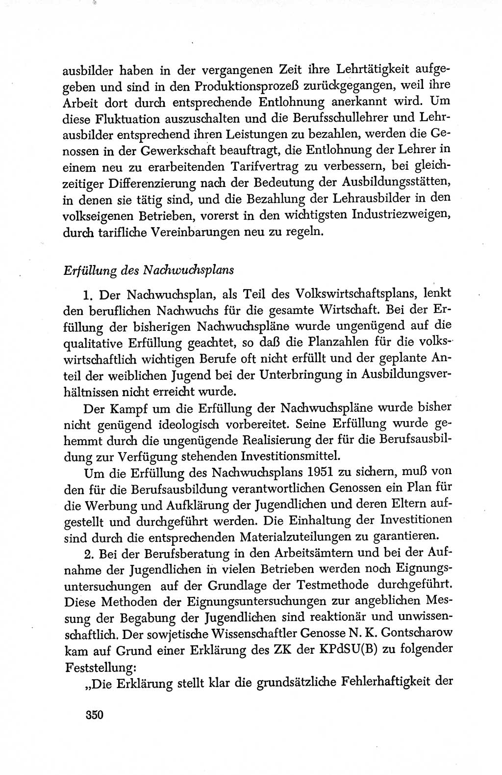 Dokumente der Sozialistischen Einheitspartei Deutschlands (SED) [Deutsche Demokratische Republik (DDR)] 1950-1952, Seite 350 (Dok. SED DDR 1950-1952, S. 350)