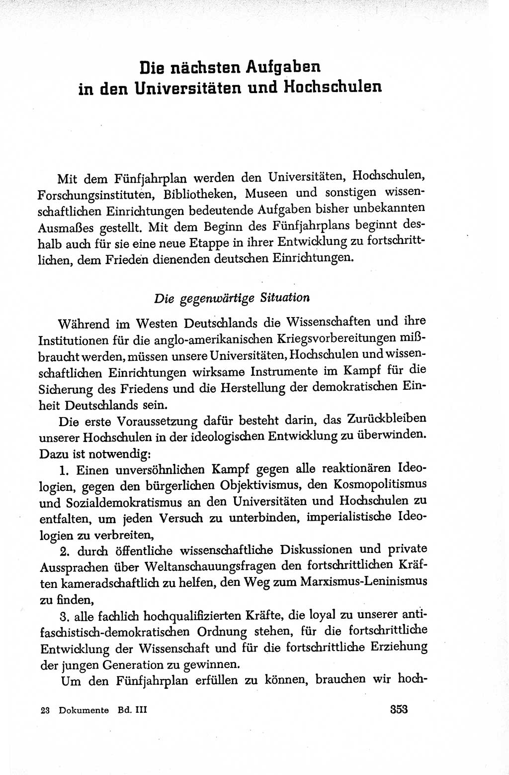 Dokumente der Sozialistischen Einheitspartei Deutschlands (SED) [Deutsche Demokratische Republik (DDR)] 1950-1952, Seite 353 (Dok. SED DDR 1950-1952, S. 353)