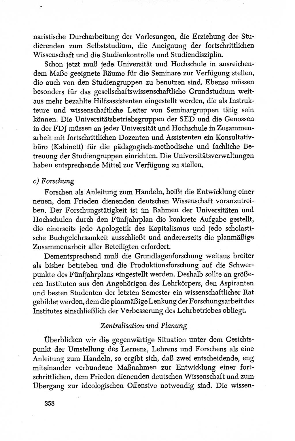 Dokumente der Sozialistischen Einheitspartei Deutschlands (SED) [Deutsche Demokratische Republik (DDR)] 1950-1952, Seite 358 (Dok. SED DDR 1950-1952, S. 358)