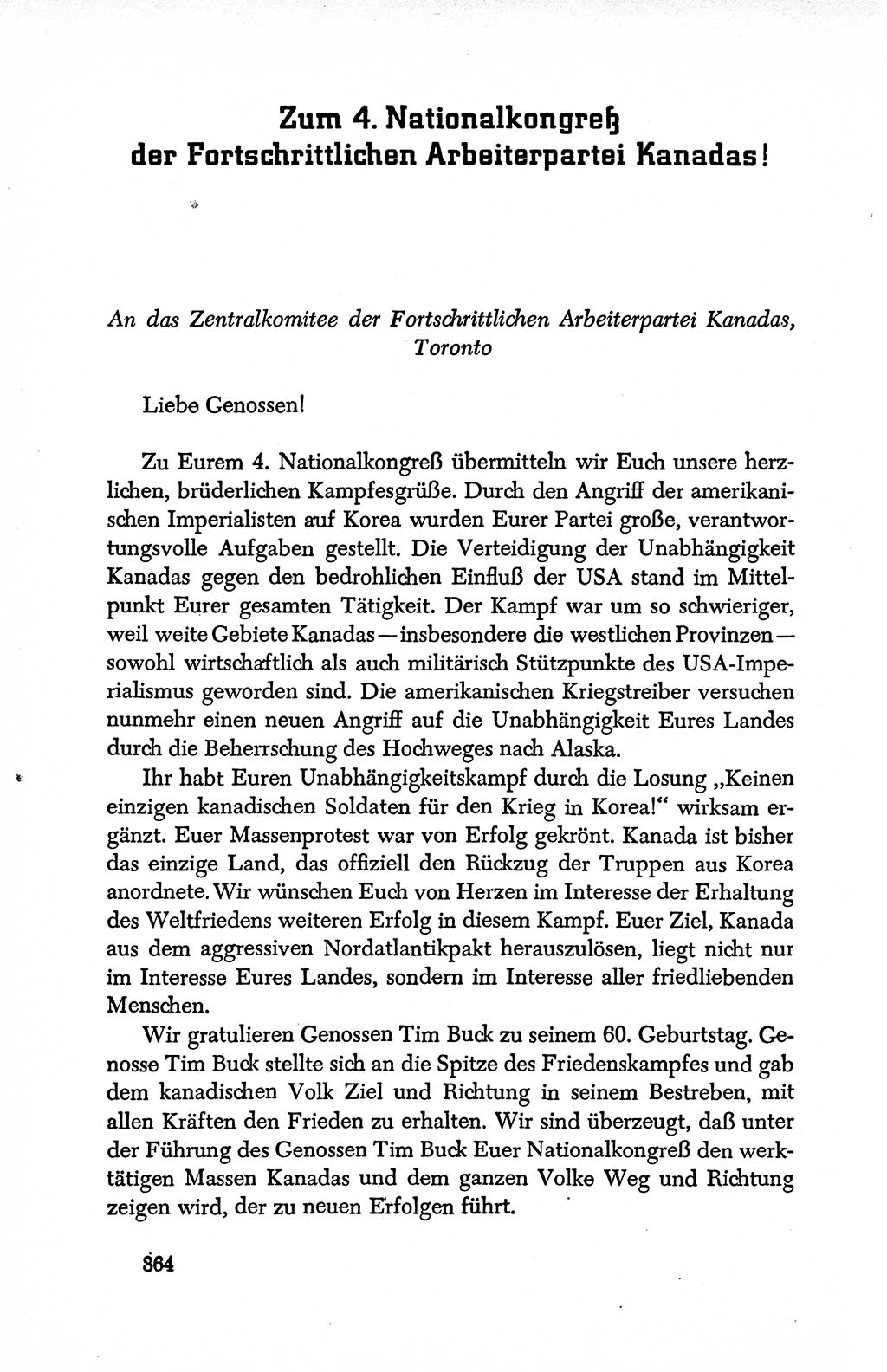 Dokumente der Sozialistischen Einheitspartei Deutschlands (SED) [Deutsche Demokratische Republik (DDR)] 1950-1952, Seite 364 (Dok. SED DDR 1950-1952, S. 364)