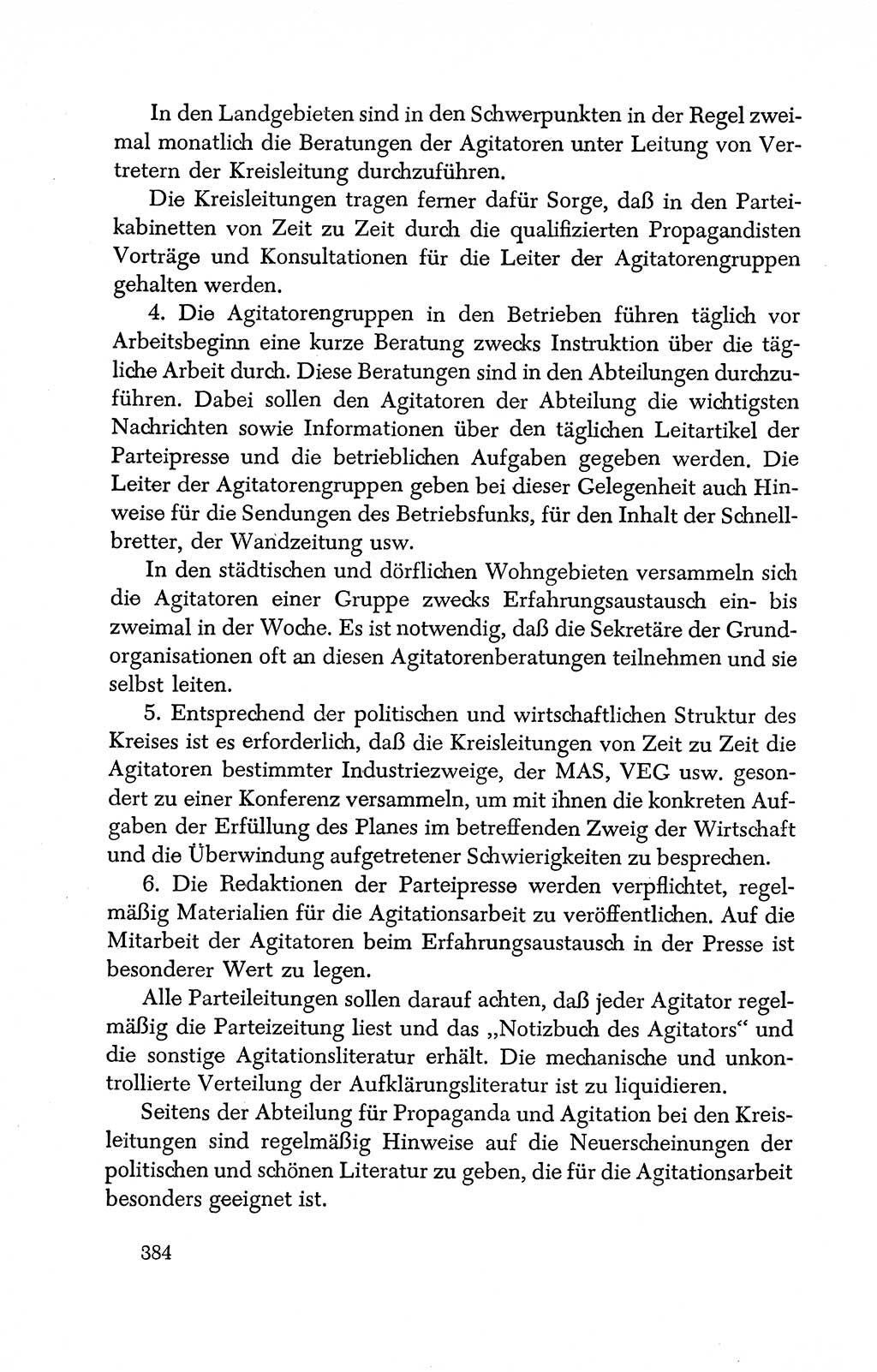 Dokumente der Sozialistischen Einheitspartei Deutschlands (SED) [Deutsche Demokratische Republik (DDR)] 1950-1952, Seite 384 (Dok. SED DDR 1950-1952, S. 384)