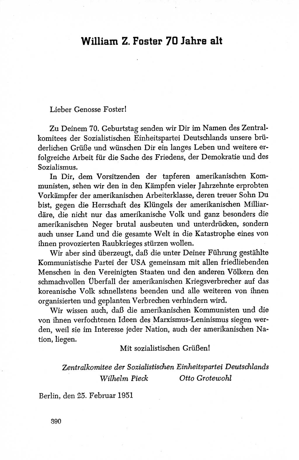 Dokumente der Sozialistischen Einheitspartei Deutschlands (SED) [Deutsche Demokratische Republik (DDR)] 1950-1952, Seite 390 (Dok. SED DDR 1950-1952, S. 390)