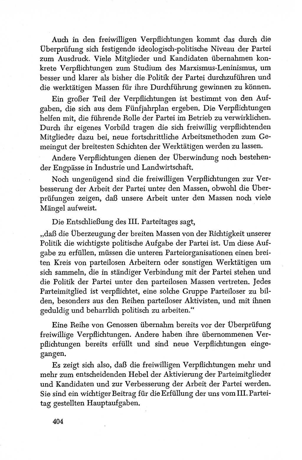 Dokumente der Sozialistischen Einheitspartei Deutschlands (SED) [Deutsche Demokratische Republik (DDR)] 1950-1952, Seite 404 (Dok. SED DDR 1950-1952, S. 404)