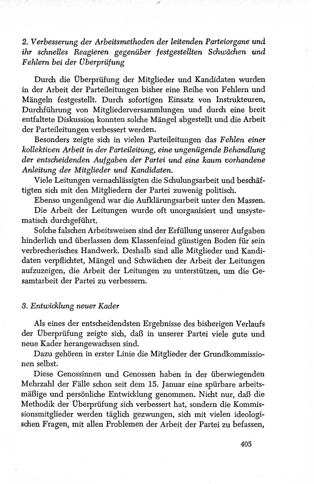 Dokumente der Sozialistischen Einheitspartei Deutschlands (SED) [Deutsche Demokratische Republik (DDR)] 1950-1952, Seite 405 (Dok. SED DDR 1950-1952, S. 405)