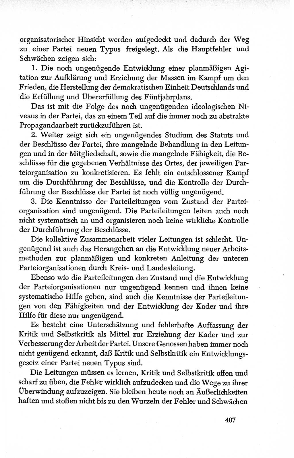 Dokumente der Sozialistischen Einheitspartei Deutschlands (SED) [Deutsche Demokratische Republik (DDR)] 1950-1952, Seite 407 (Dok. SED DDR 1950-1952, S. 407)