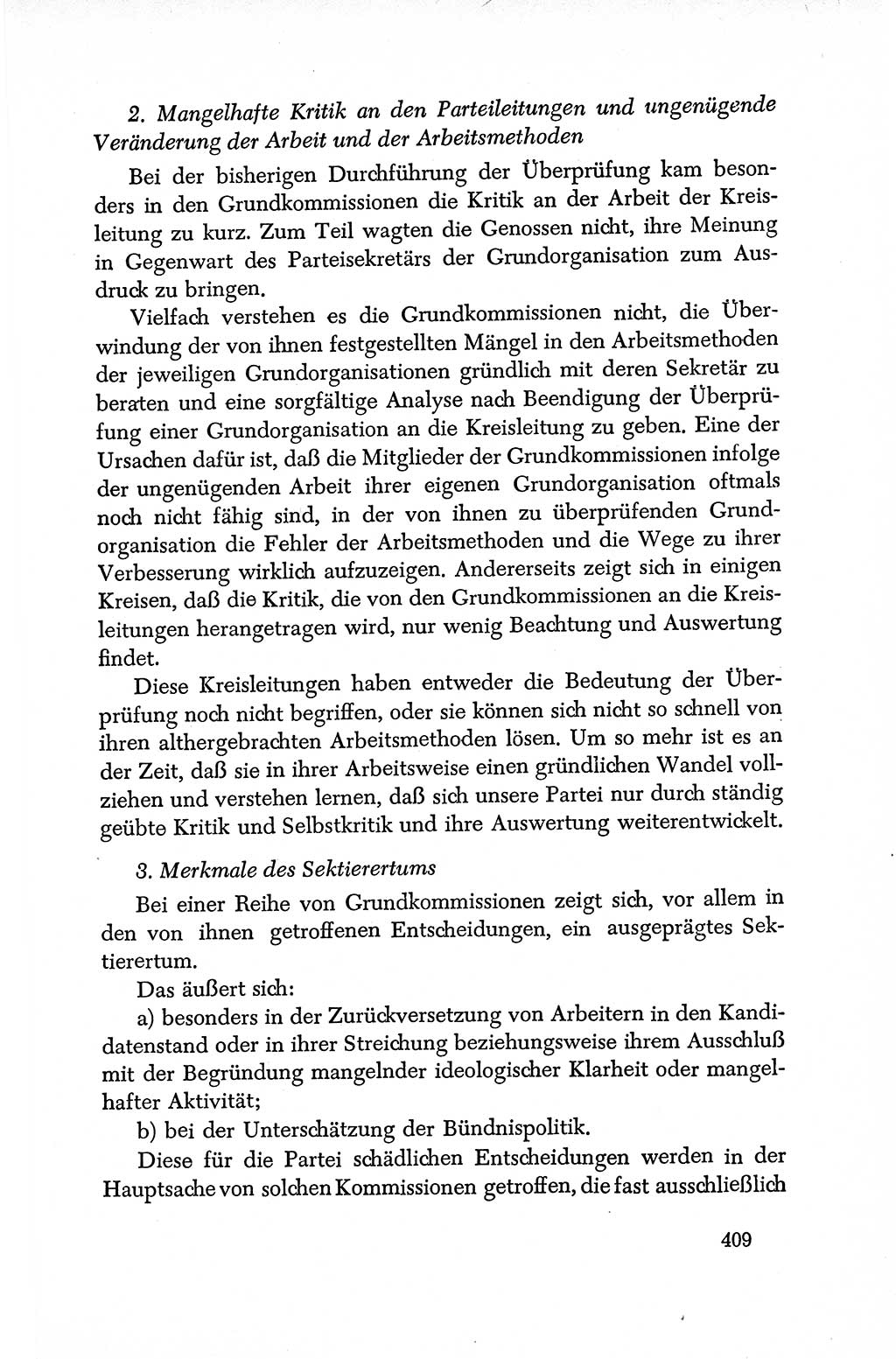 Dokumente der Sozialistischen Einheitspartei Deutschlands (SED) [Deutsche Demokratische Republik (DDR)] 1950-1952, Seite 409 (Dok. SED DDR 1950-1952, S. 409)