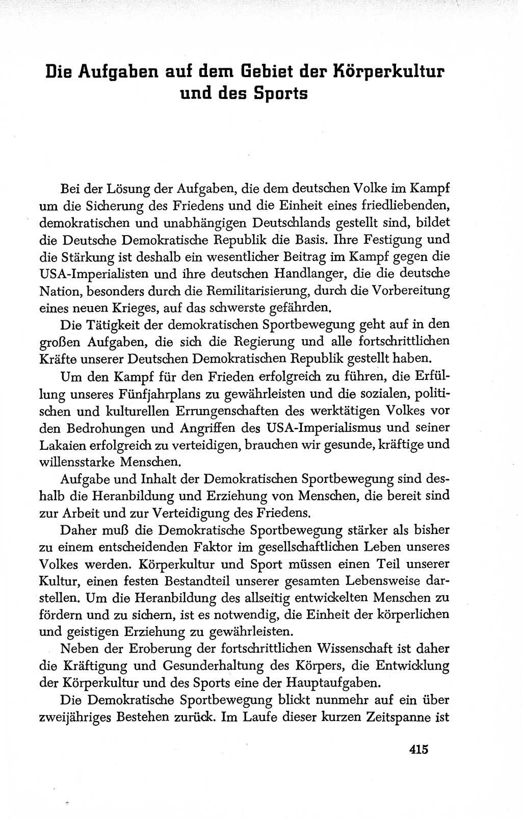 Dokumente der Sozialistischen Einheitspartei Deutschlands (SED) [Deutsche Demokratische Republik (DDR)] 1950-1952, Seite 415 (Dok. SED DDR 1950-1952, S. 415)