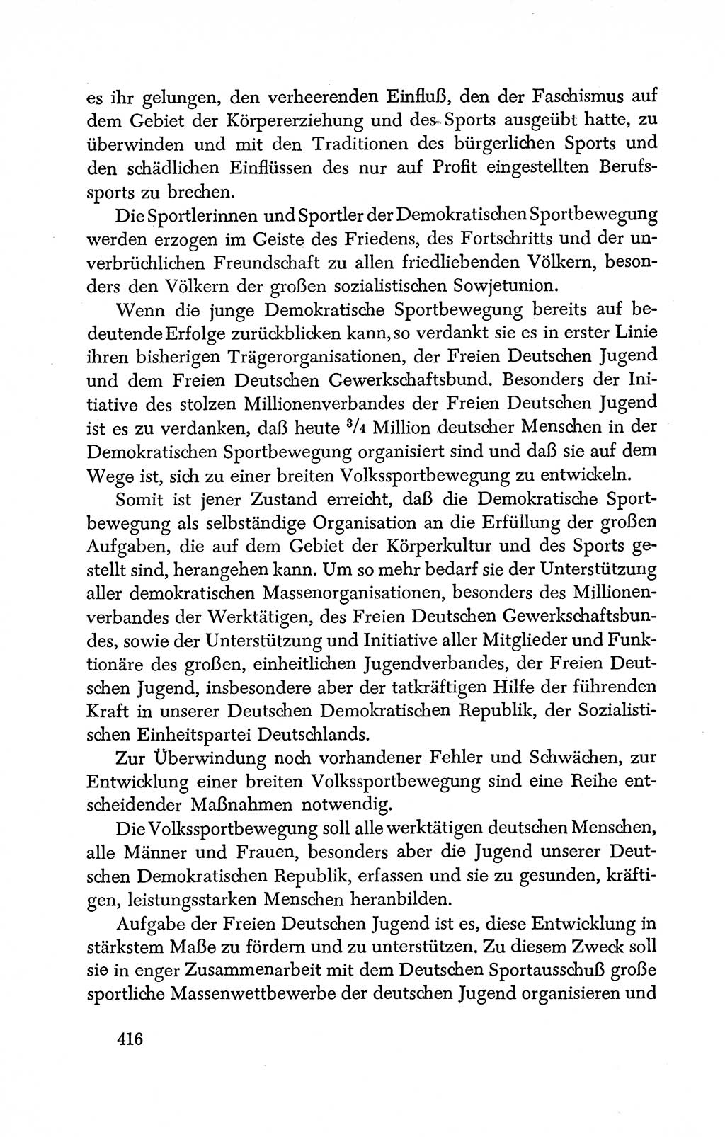 Dokumente der Sozialistischen Einheitspartei Deutschlands (SED) [Deutsche Demokratische Republik (DDR)] 1950-1952, Seite 416 (Dok. SED DDR 1950-1952, S. 416)