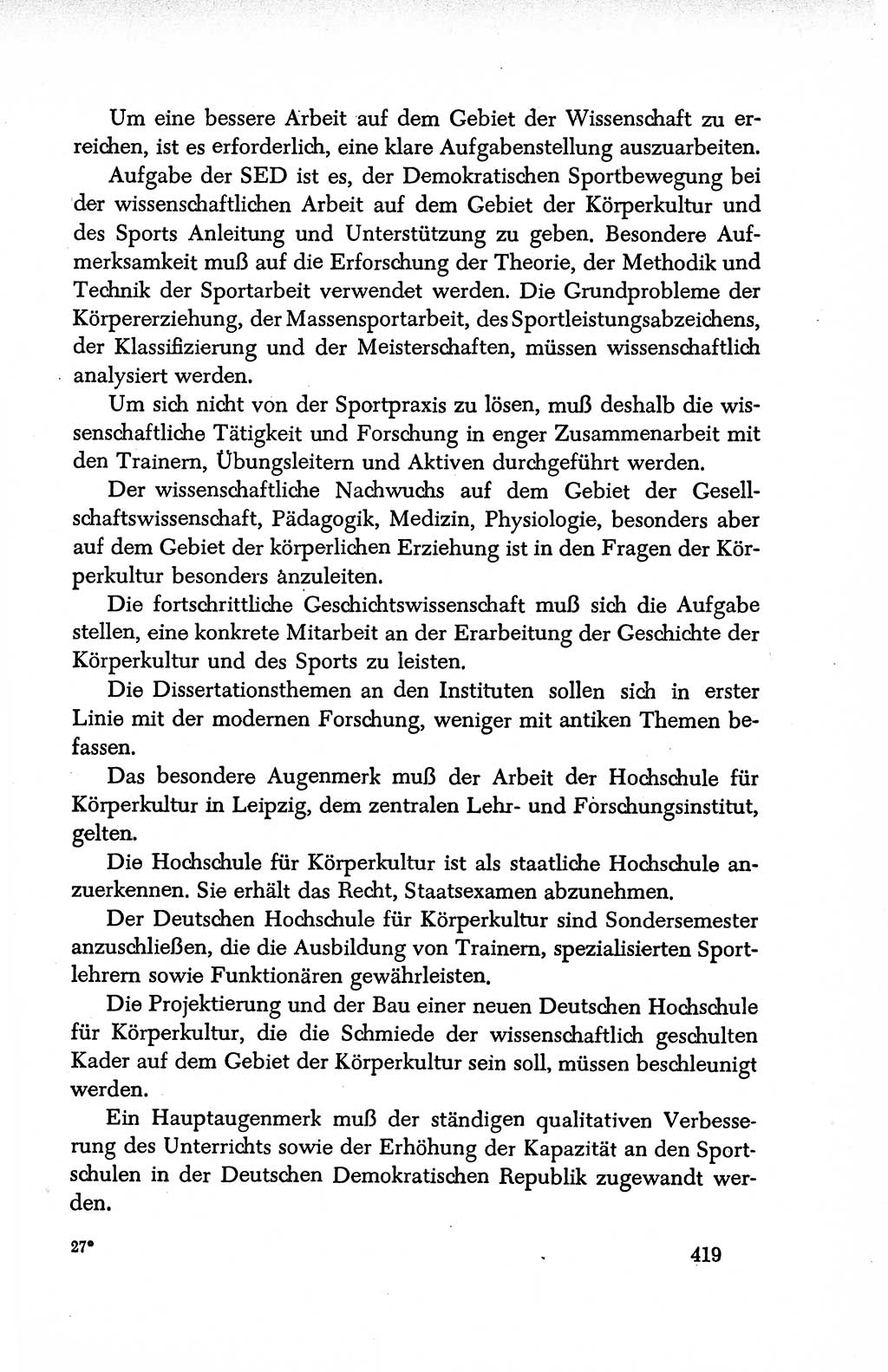 Dokumente der Sozialistischen Einheitspartei Deutschlands (SED) [Deutsche Demokratische Republik (DDR)] 1950-1952, Seite 419 (Dok. SED DDR 1950-1952, S. 419)