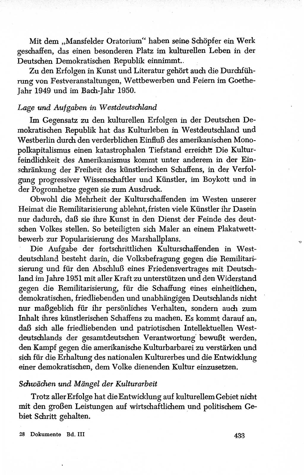 Dokumente der Sozialistischen Einheitspartei Deutschlands (SED) [Deutsche Demokratische Republik (DDR)] 1950-1952, Seite 433 (Dok. SED DDR 1950-1952, S. 433)