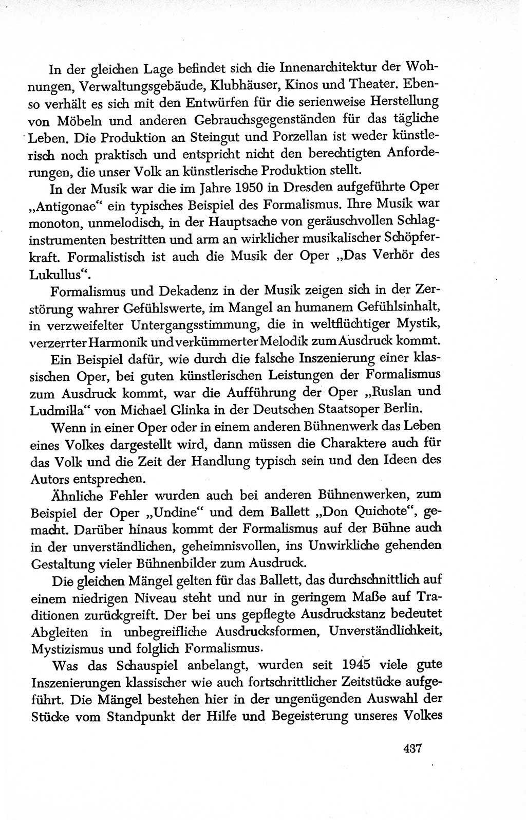 Dokumente der Sozialistischen Einheitspartei Deutschlands (SED) [Deutsche Demokratische Republik (DDR)] 1950-1952, Seite 437 (Dok. SED DDR 1950-1952, S. 437)