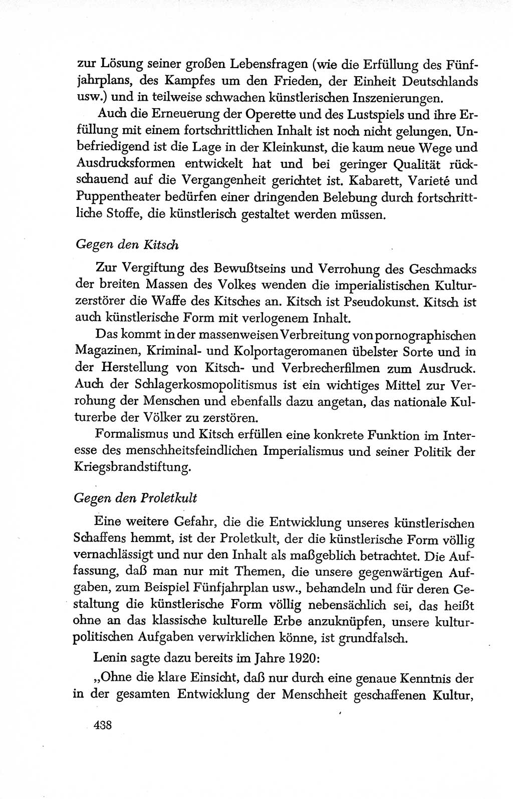 Dokumente der Sozialistischen Einheitspartei Deutschlands (SED) [Deutsche Demokratische Republik (DDR)] 1950-1952, Seite 438 (Dok. SED DDR 1950-1952, S. 438)