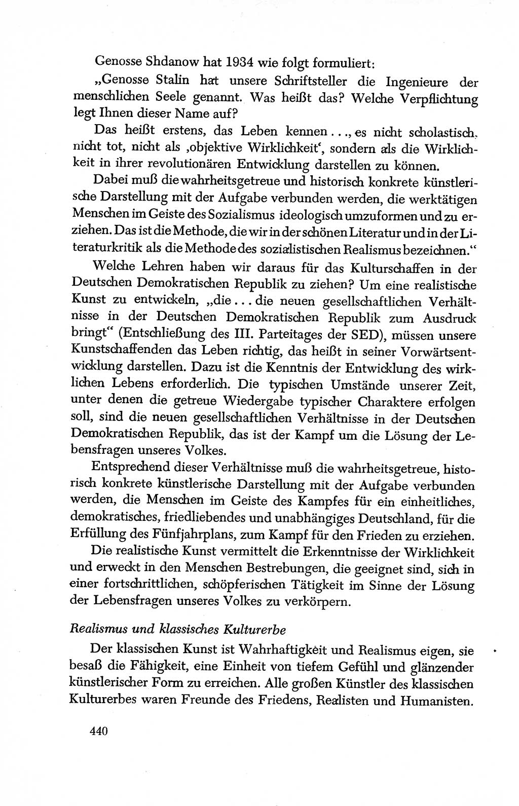 Dokumente der Sozialistischen Einheitspartei Deutschlands (SED) [Deutsche Demokratische Republik (DDR)] 1950-1952, Seite 440 (Dok. SED DDR 1950-1952, S. 440)