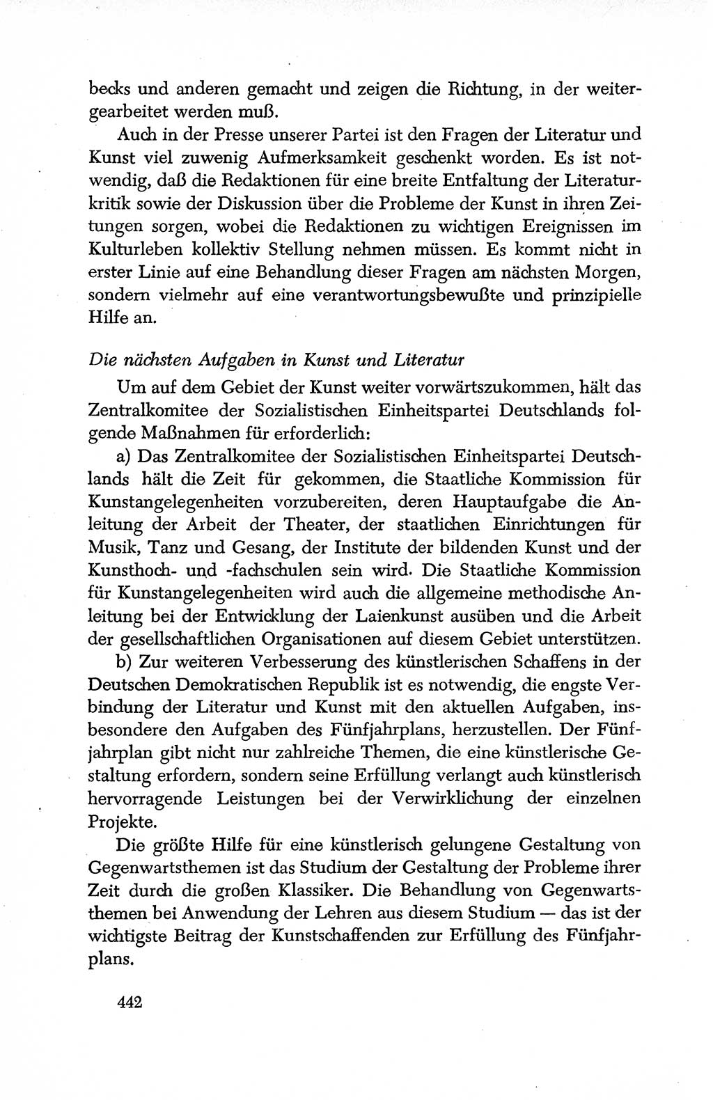 Dokumente der Sozialistischen Einheitspartei Deutschlands (SED) [Deutsche Demokratische Republik (DDR)] 1950-1952, Seite 442 (Dok. SED DDR 1950-1952, S. 442)