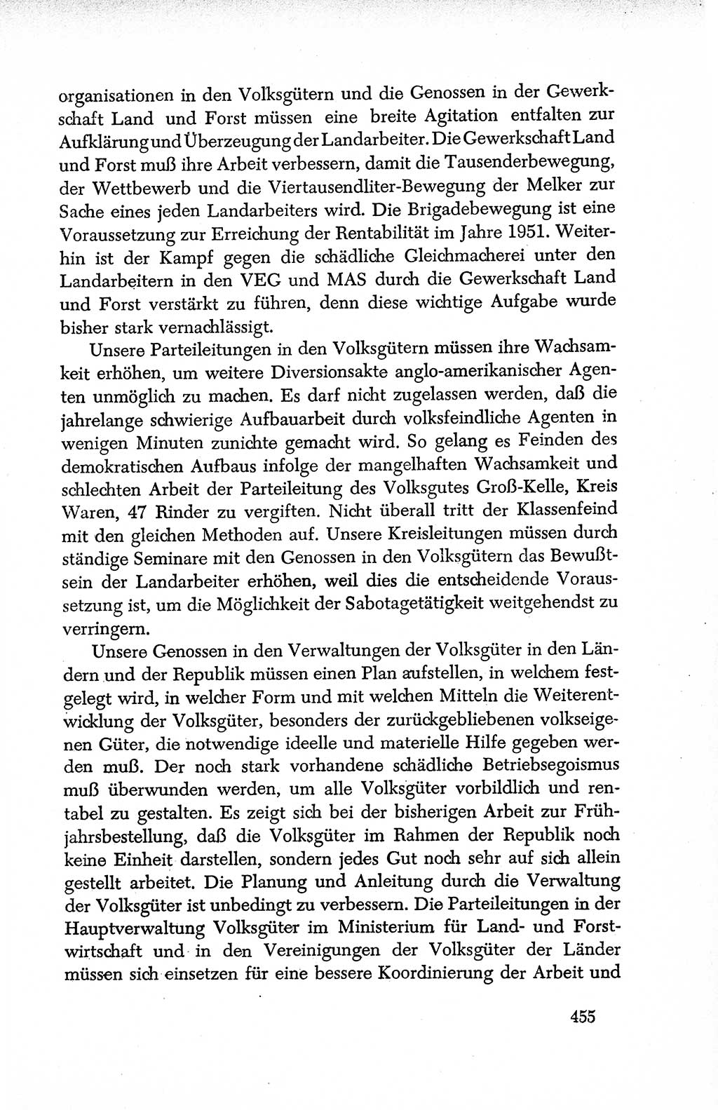 Dokumente der Sozialistischen Einheitspartei Deutschlands (SED) [Deutsche Demokratische Republik (DDR)] 1950-1952, Seite 455 (Dok. SED DDR 1950-1952, S. 455)