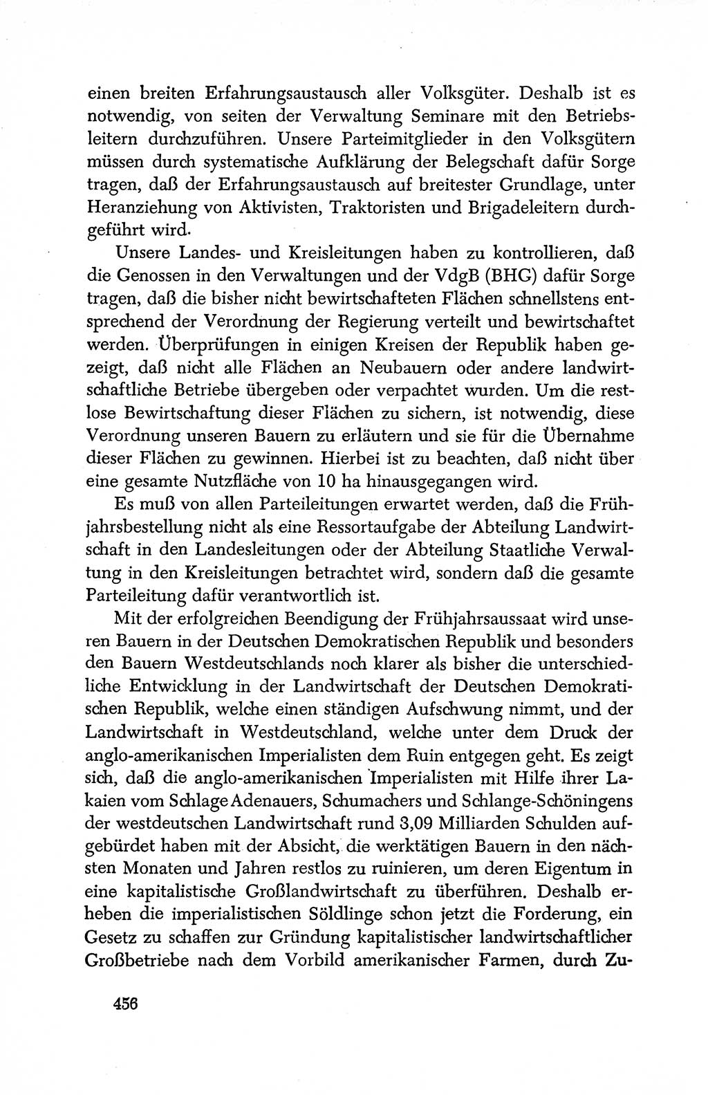 Dokumente der Sozialistischen Einheitspartei Deutschlands (SED) [Deutsche Demokratische Republik (DDR)] 1950-1952, Seite 456 (Dok. SED DDR 1950-1952, S. 456)