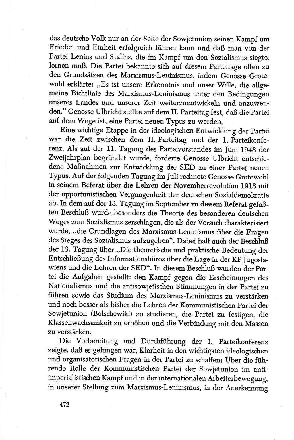 Dokumente der Sozialistischen Einheitspartei Deutschlands (SED) [Deutsche Demokratische Republik (DDR)] 1950-1952, Seite 472 (Dok. SED DDR 1950-1952, S. 472)