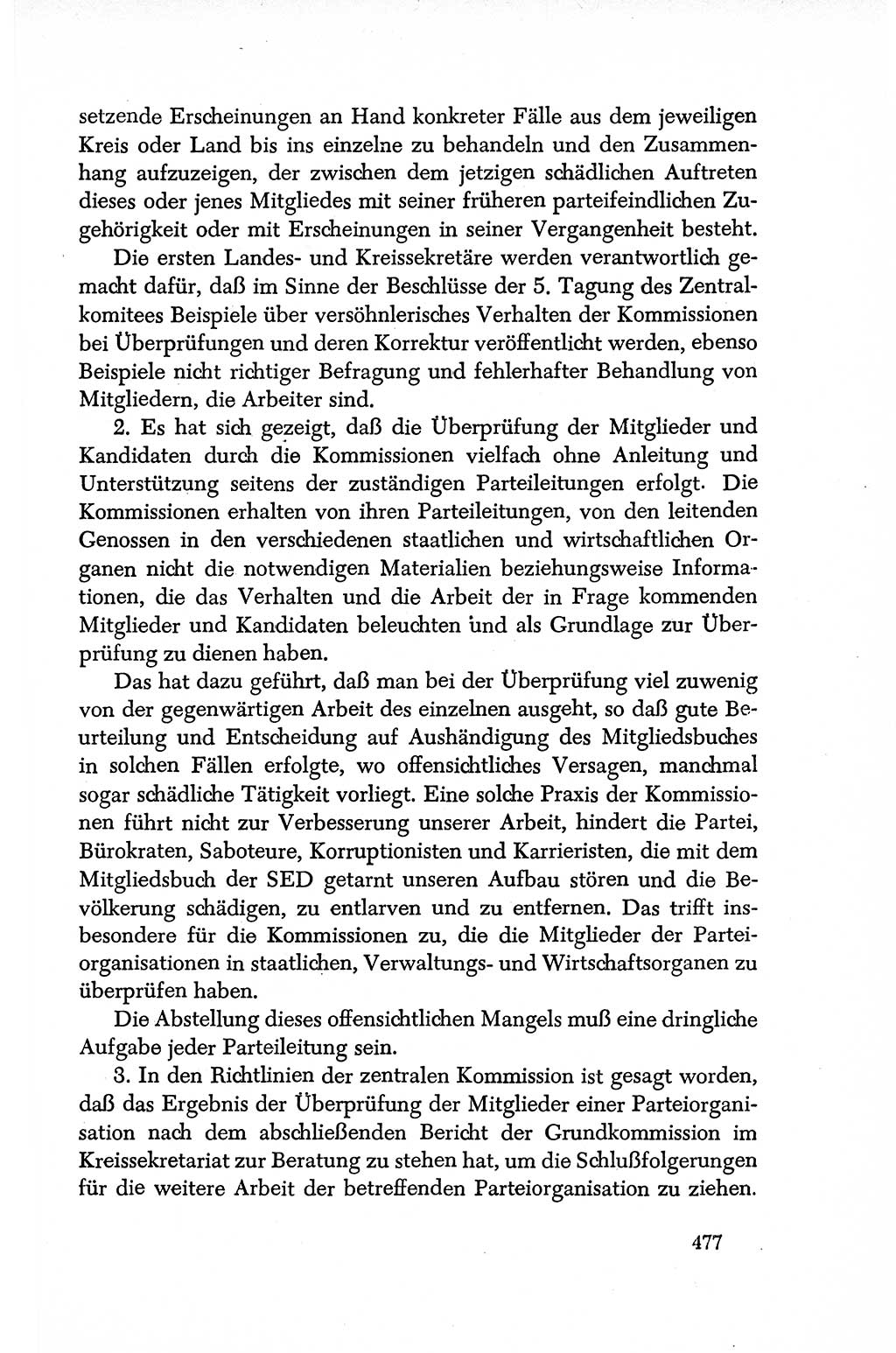 Dokumente der Sozialistischen Einheitspartei Deutschlands (SED) [Deutsche Demokratische Republik (DDR)] 1950-1952, Seite 477 (Dok. SED DDR 1950-1952, S. 477)