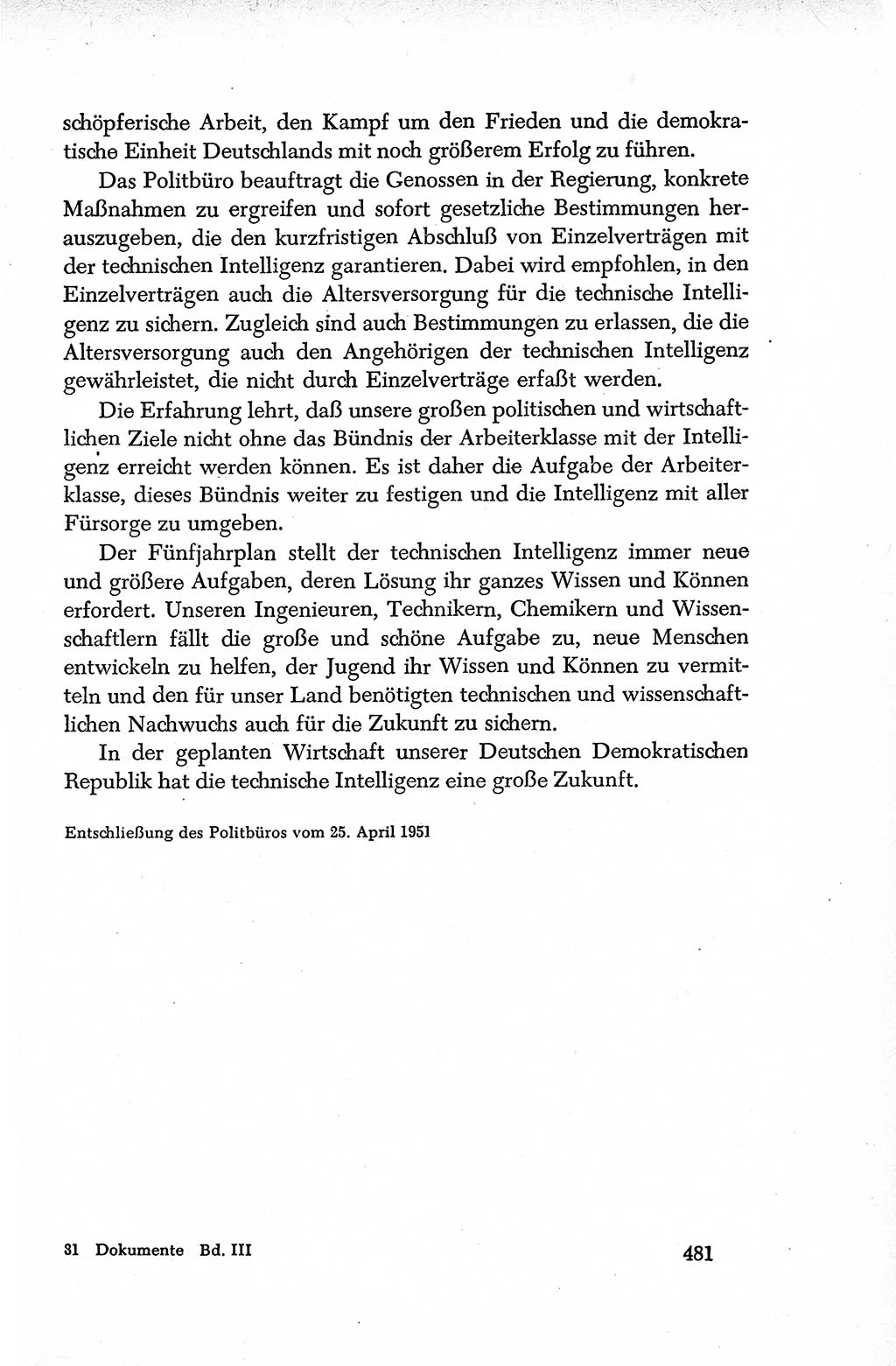 Dokumente der Sozialistischen Einheitspartei Deutschlands (SED) [Deutsche Demokratische Republik (DDR)] 1950-1952, Seite 481 (Dok. SED DDR 1950-1952, S. 481)