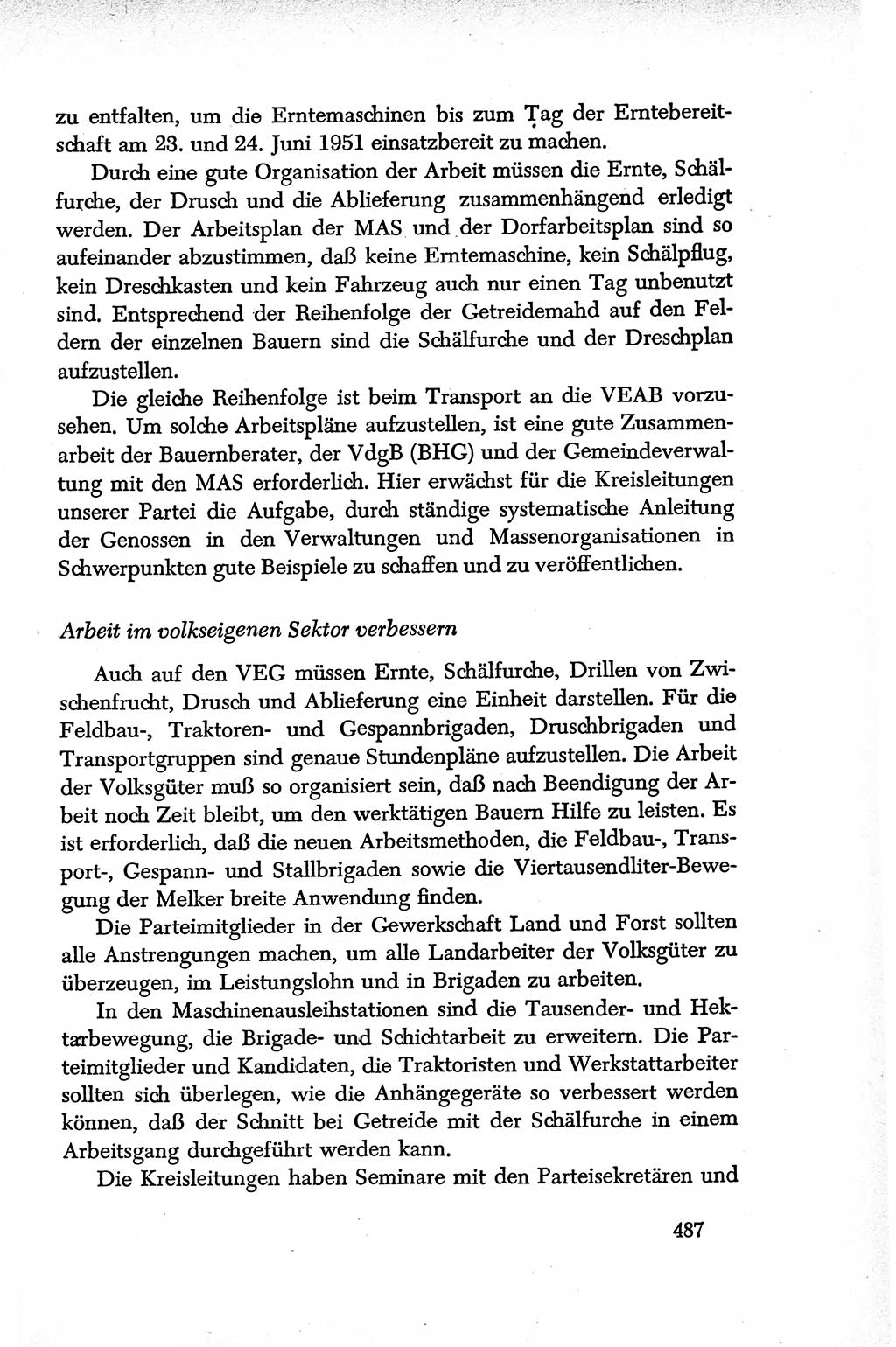 Dokumente der Sozialistischen Einheitspartei Deutschlands (SED) [Deutsche Demokratische Republik (DDR)] 1950-1952, Seite 487 (Dok. SED DDR 1950-1952, S. 487)