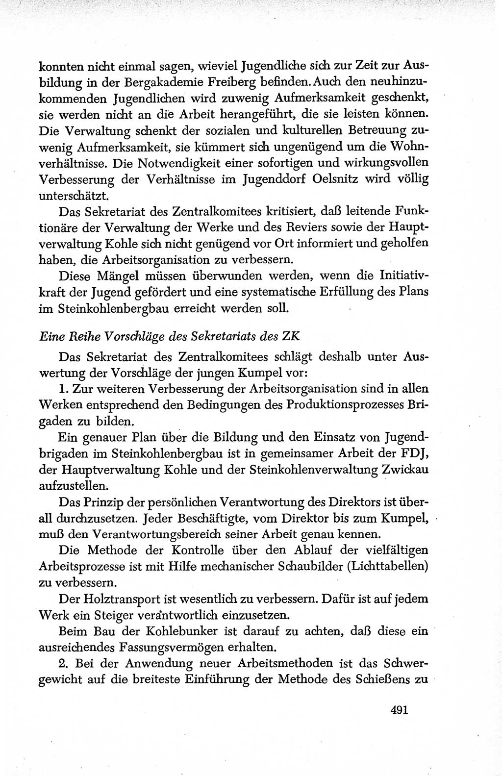 Dokumente der Sozialistischen Einheitspartei Deutschlands (SED) [Deutsche Demokratische Republik (DDR)] 1950-1952, Seite 491 (Dok. SED DDR 1950-1952, S. 491)
