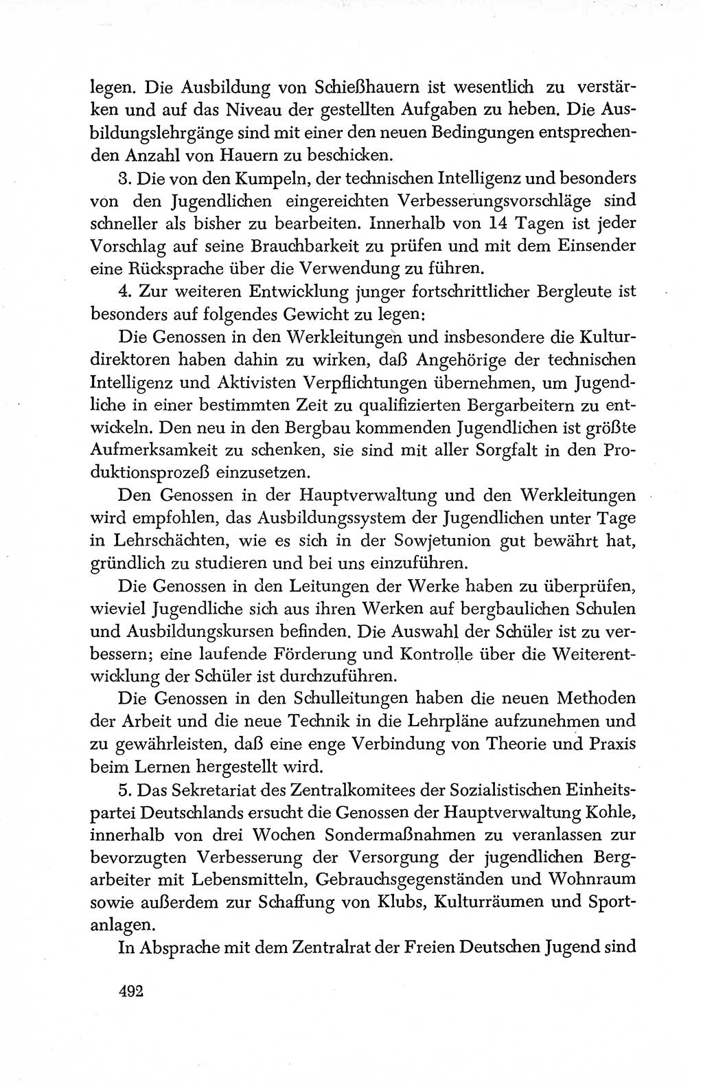 Dokumente der Sozialistischen Einheitspartei Deutschlands (SED) [Deutsche Demokratische Republik (DDR)] 1950-1952, Seite 492 (Dok. SED DDR 1950-1952, S. 492)