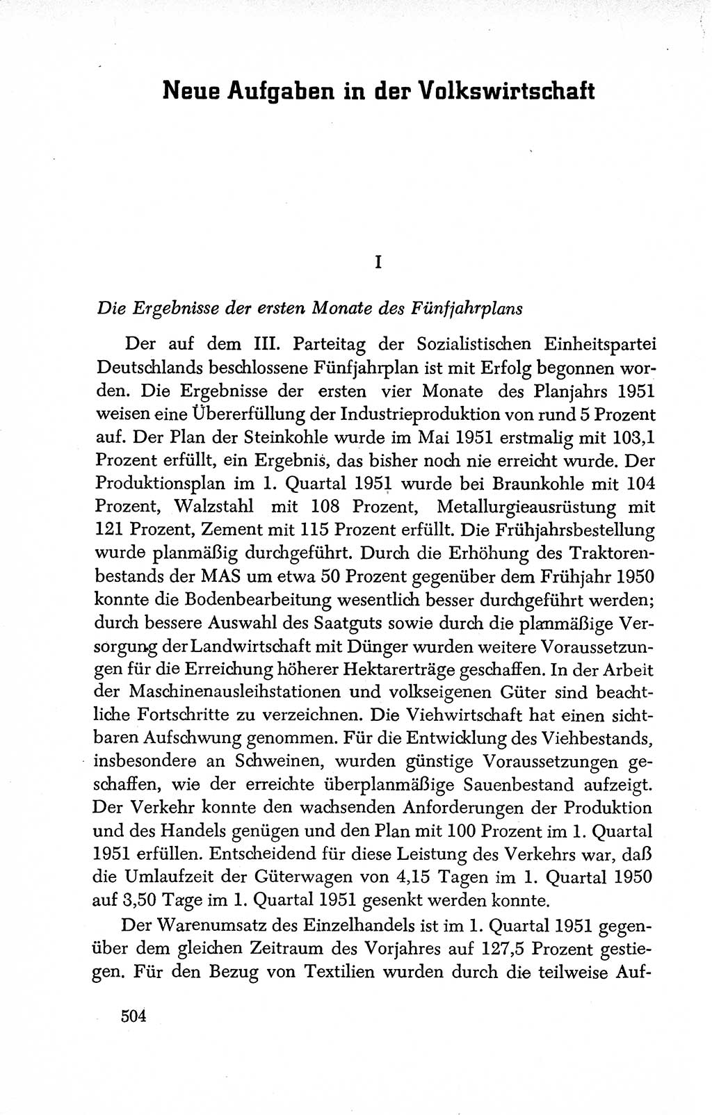 Dokumente der Sozialistischen Einheitspartei Deutschlands (SED) [Deutsche Demokratische Republik (DDR)] 1950-1952, Seite 504 (Dok. SED DDR 1950-1952, S. 504)