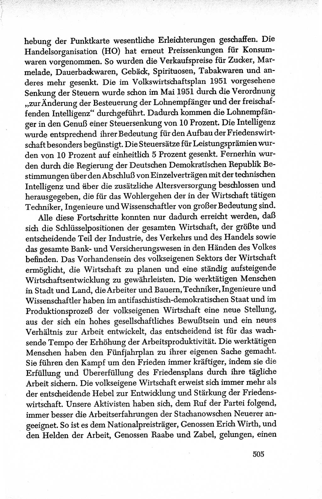 Dokumente der Sozialistischen Einheitspartei Deutschlands (SED) [Deutsche Demokratische Republik (DDR)] 1950-1952, Seite 505 (Dok. SED DDR 1950-1952, S. 505)