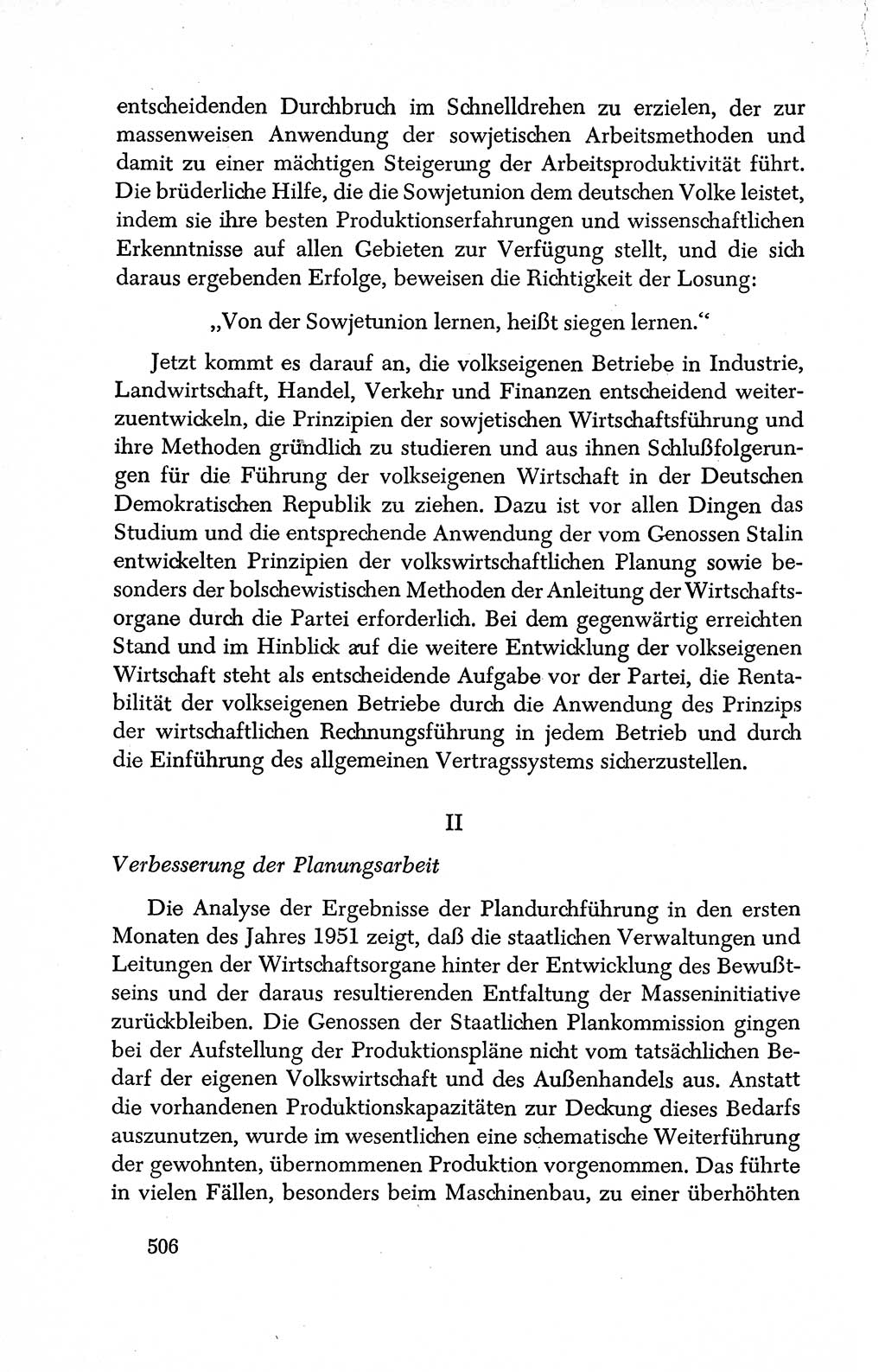 Dokumente der Sozialistischen Einheitspartei Deutschlands (SED) [Deutsche Demokratische Republik (DDR)] 1950-1952, Seite 506 (Dok. SED DDR 1950-1952, S. 506)