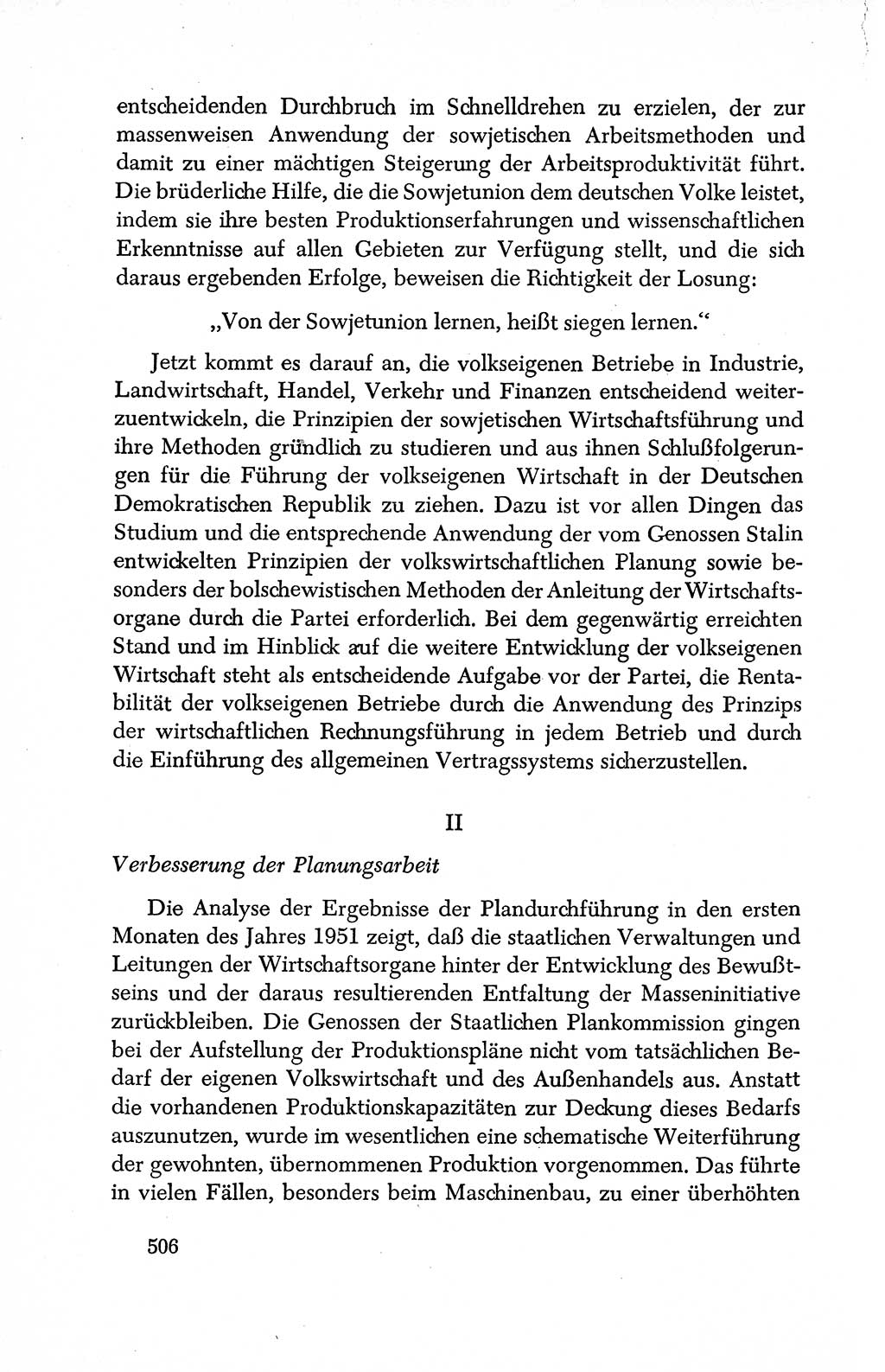 Dokumente der Sozialistischen Einheitspartei Deutschlands (SED) [Deutsche Demokratische Republik (DDR)] 1950-1952, Seite 506 (Dok. SED DDR 1950-1952, S. 506)