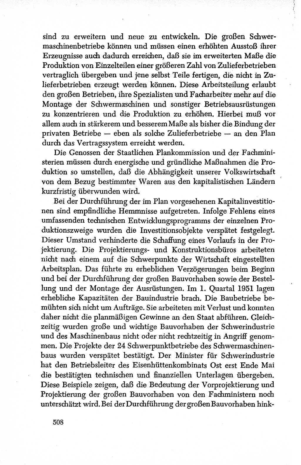 Dokumente der Sozialistischen Einheitspartei Deutschlands (SED) [Deutsche Demokratische Republik (DDR)] 1950-1952, Seite 508 (Dok. SED DDR 1950-1952, S. 508)