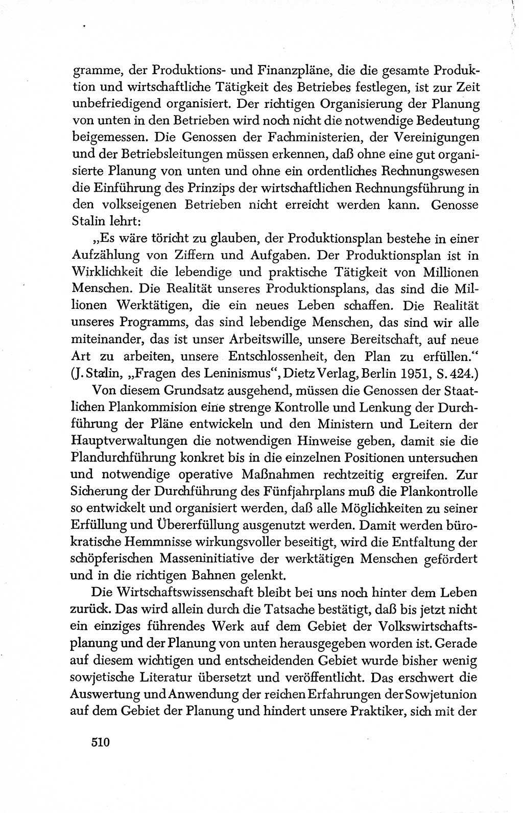 Dokumente der Sozialistischen Einheitspartei Deutschlands (SED) [Deutsche Demokratische Republik (DDR)] 1950-1952, Seite 510 (Dok. SED DDR 1950-1952, S. 510)