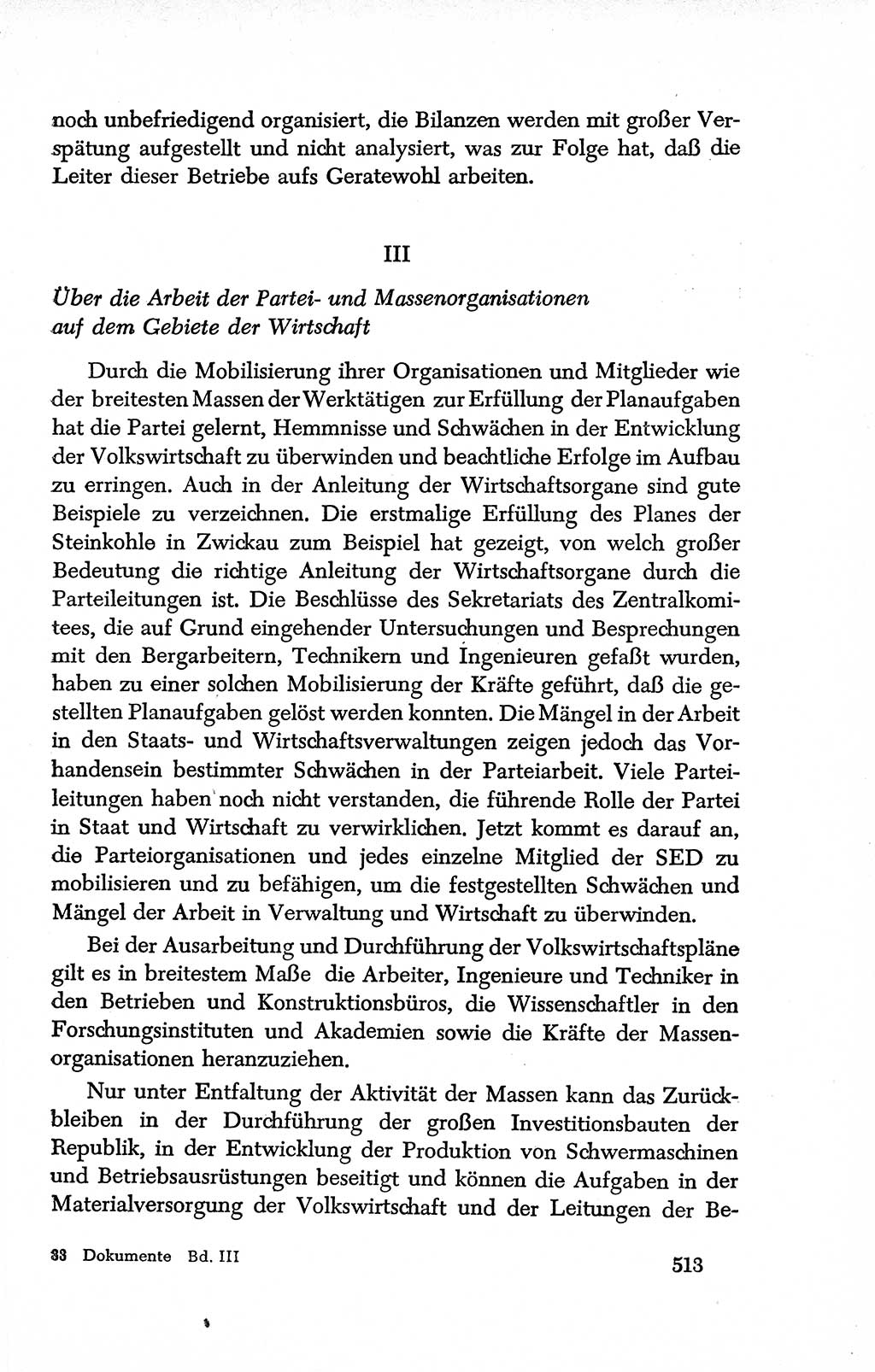 Dokumente der Sozialistischen Einheitspartei Deutschlands (SED) [Deutsche Demokratische Republik (DDR)] 1950-1952, Seite 513 (Dok. SED DDR 1950-1952, S. 513)