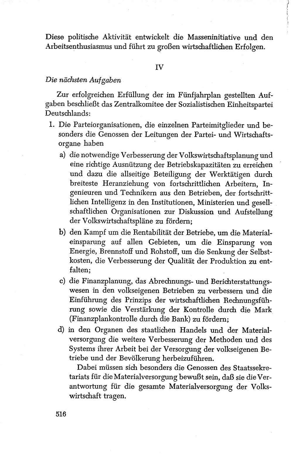 Dokumente der Sozialistischen Einheitspartei Deutschlands (SED) [Deutsche Demokratische Republik (DDR)] 1950-1952, Seite 516 (Dok. SED DDR 1950-1952, S. 516)