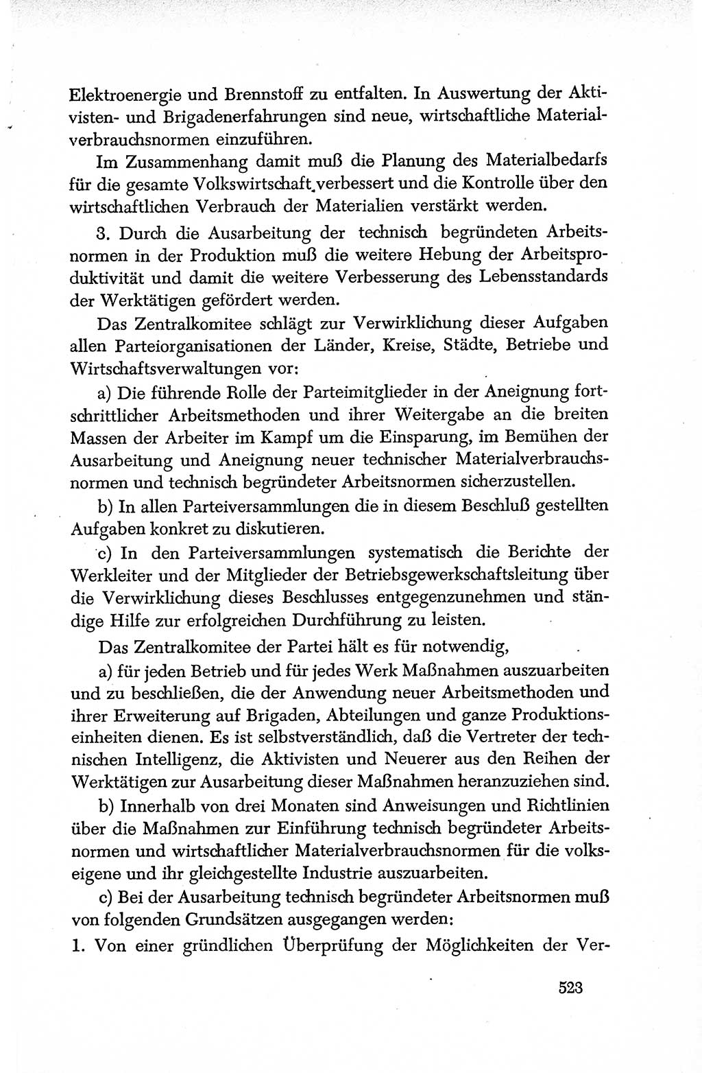 Dokumente der Sozialistischen Einheitspartei Deutschlands (SED) [Deutsche Demokratische Republik (DDR)] 1950-1952, Seite 523 (Dok. SED DDR 1950-1952, S. 523)